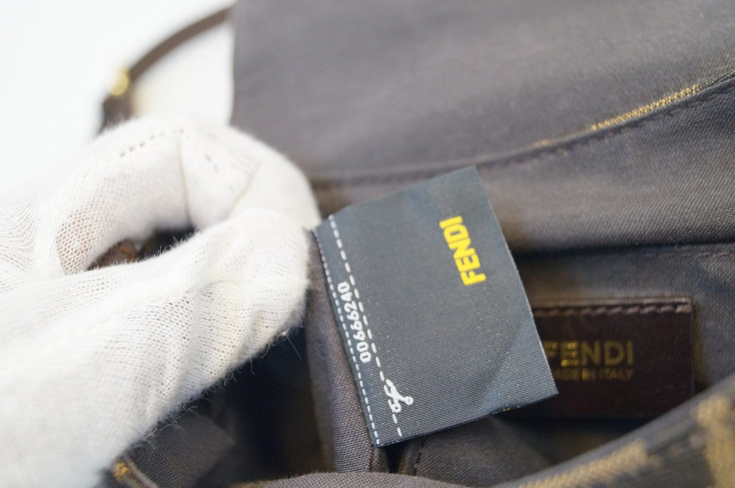 Fendi Zucca Canvas Leather Brown Shoulder Bag - Final Call