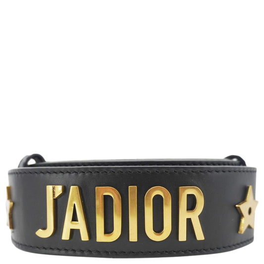 CHRISTIAN DIOR J'Adior Bag Leather Strap Black