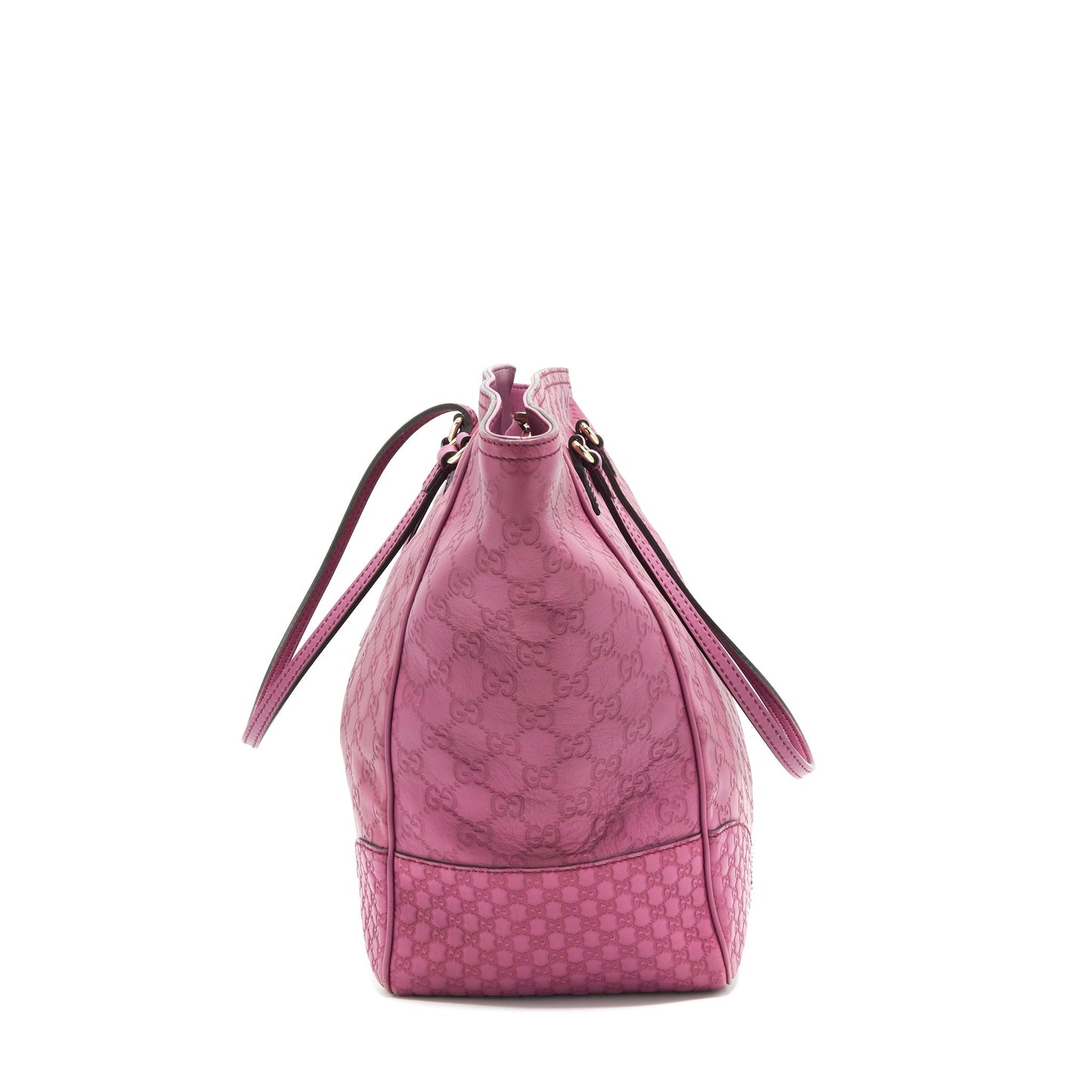 Gucci leather shopping Tote Bag raspberry Pink