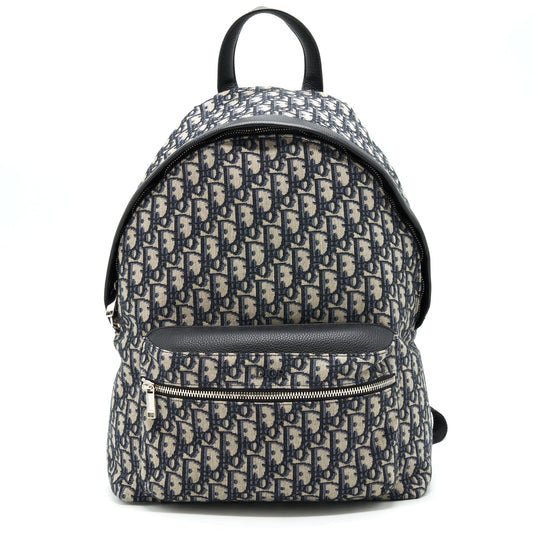 Dior Rider Backpack Beige And Black Dior Oblique Jacquard