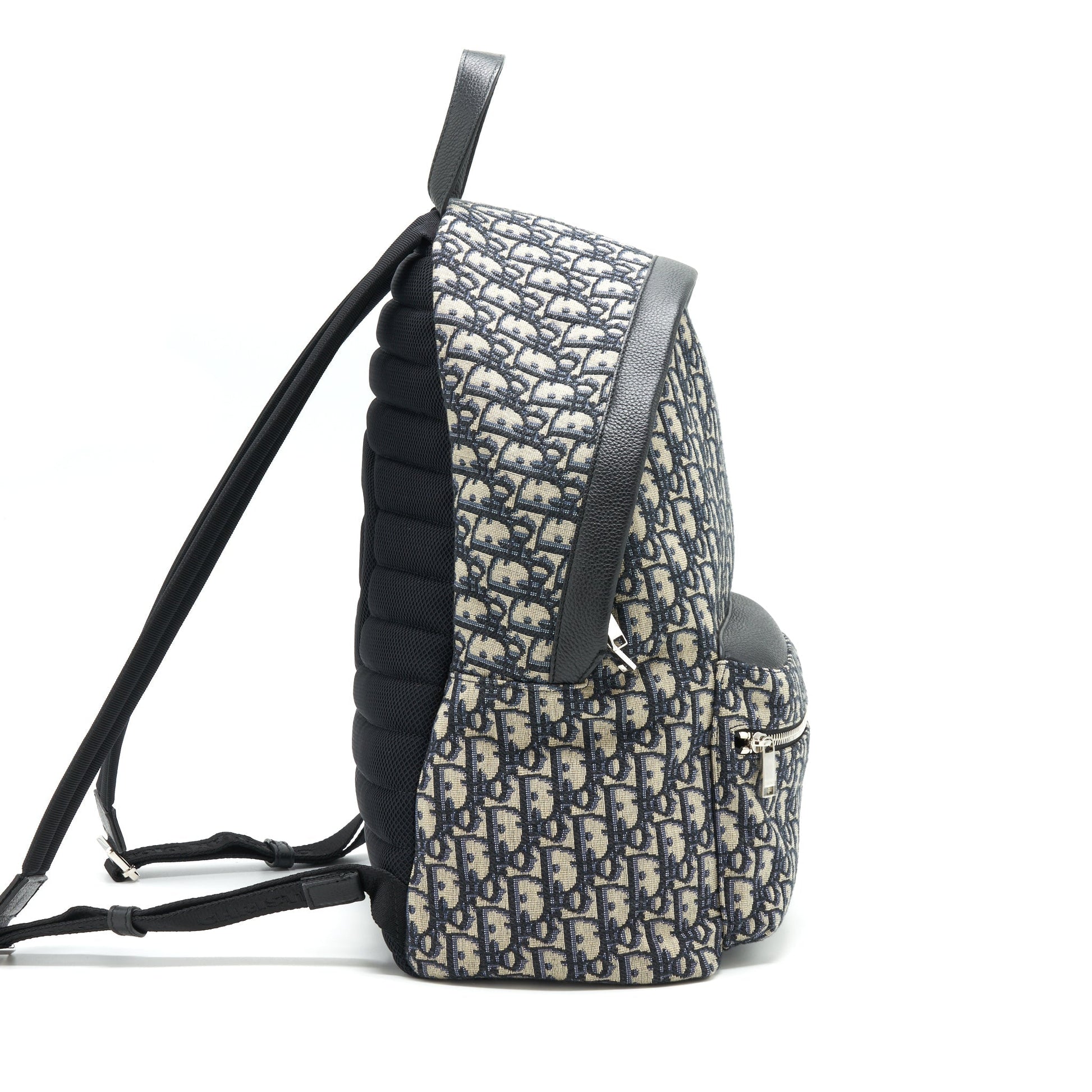 Dior Rider Backpack Beige And Black Dior Oblique Jacquard