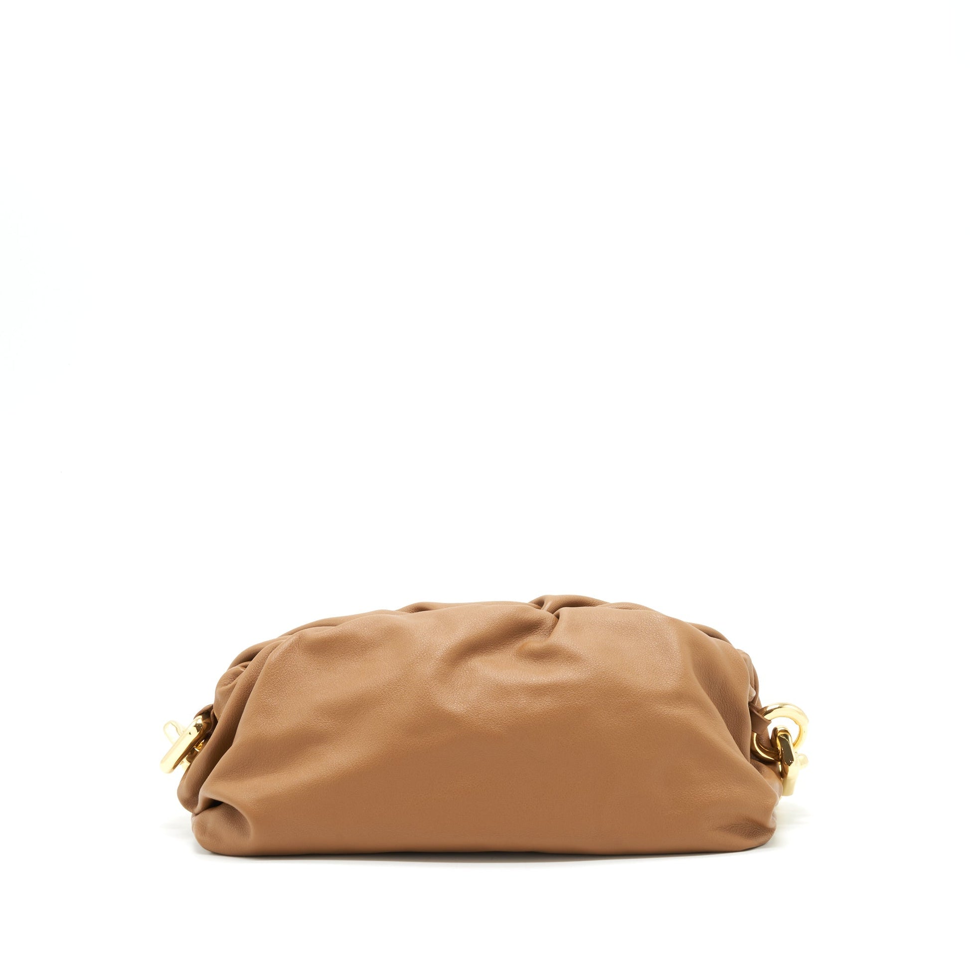 Bottega Veneta Chain Pouch Calfskin Camel