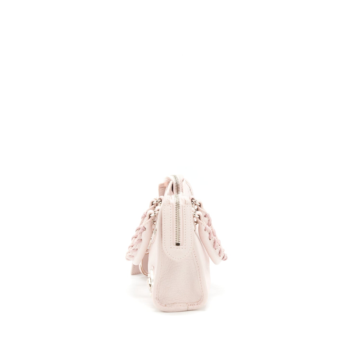 Balenciaga Nano Classic Metallic edge city Purse light pink