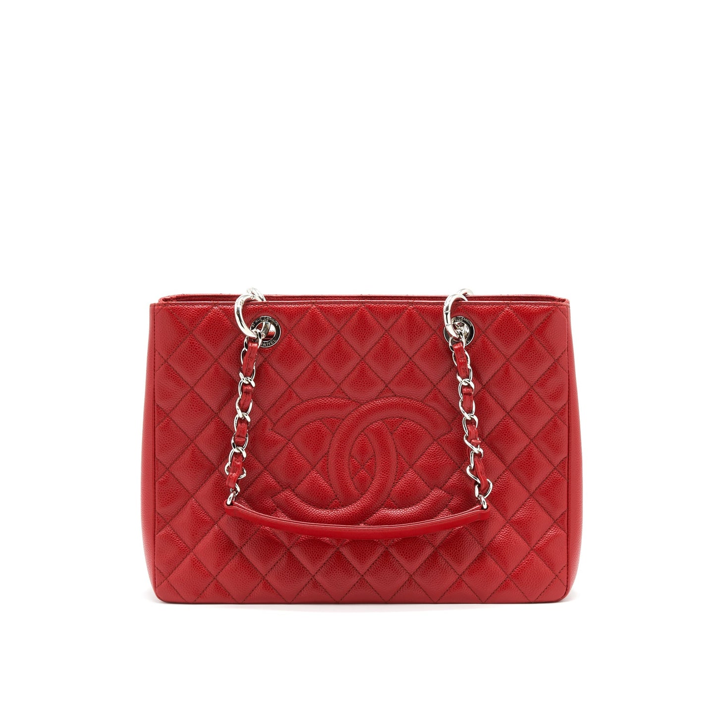 Chanel Grand Shopping Tote caviar Red with