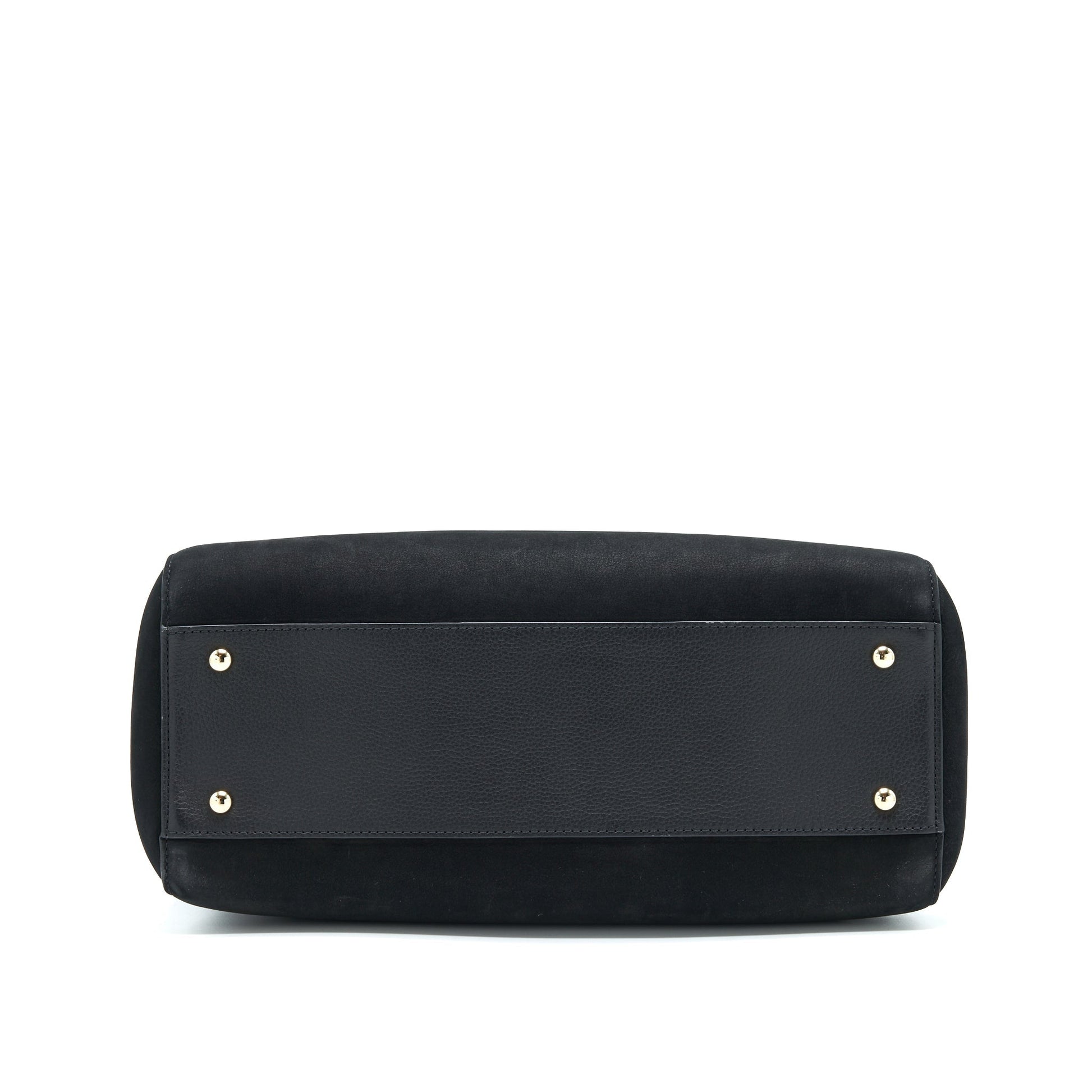 Chanel Suede Leather Tote Bag Black L