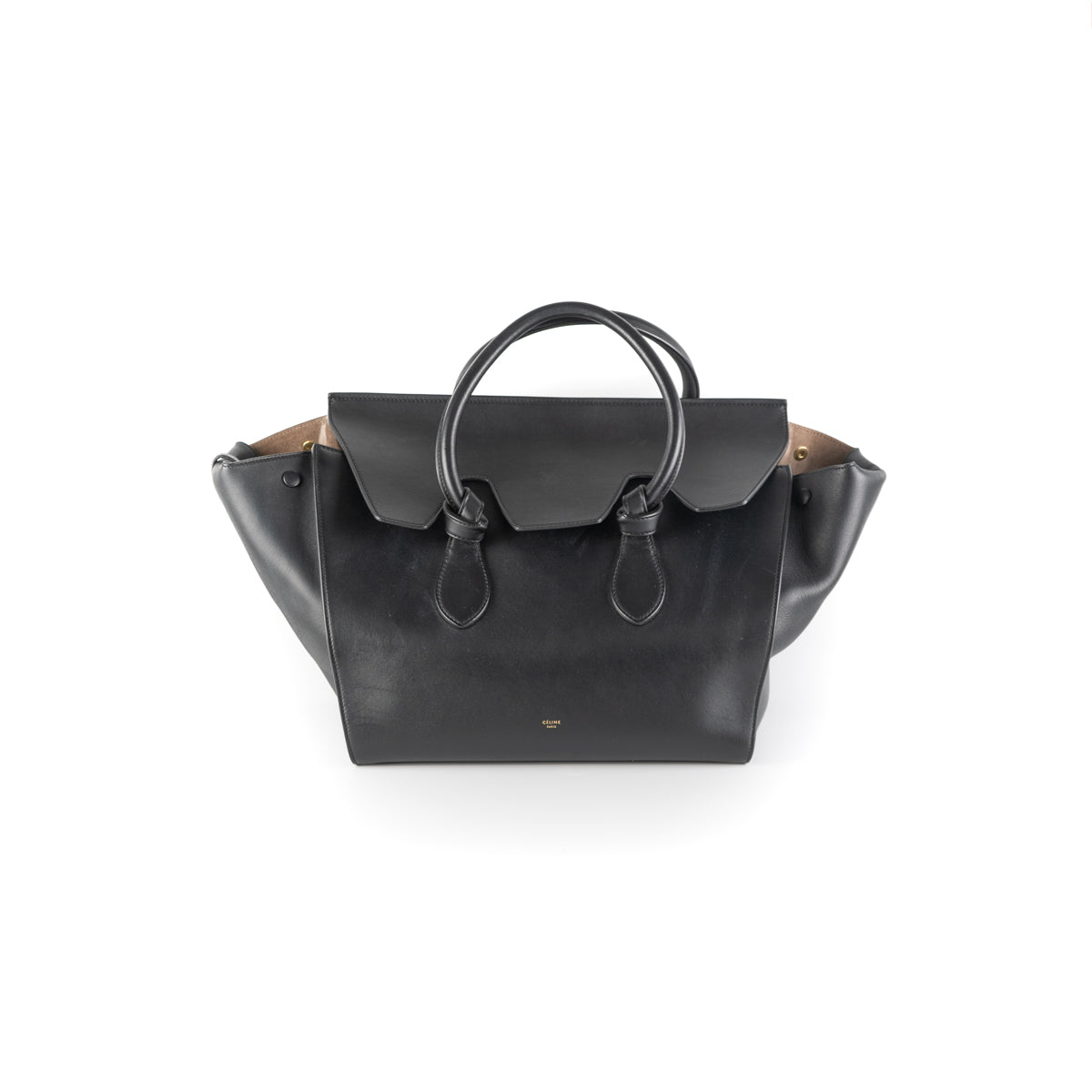 Luxury CELINE Tie Tote Bag Black