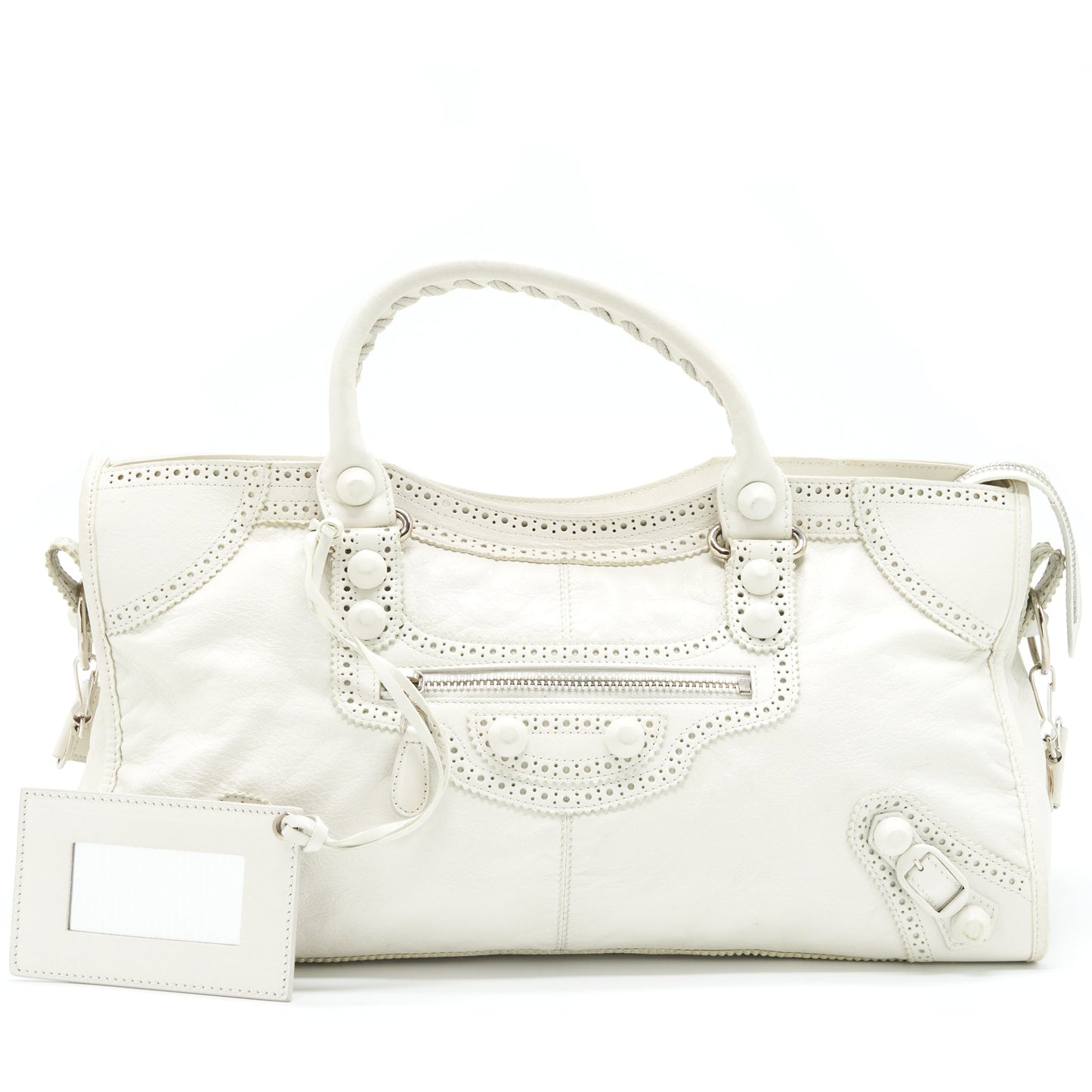 Balenciaga Giant City Purse White