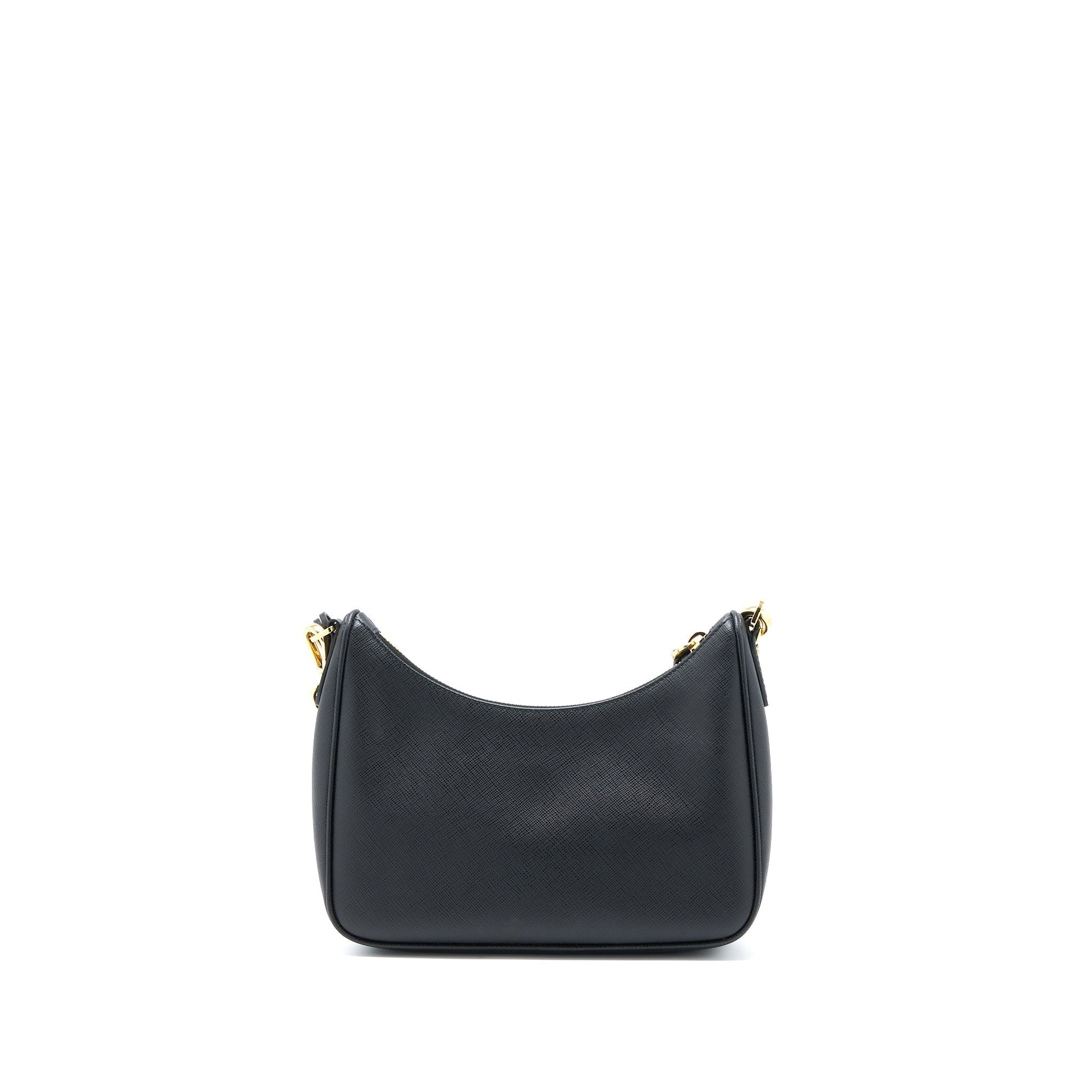 Prada Re-Edition 2005 Saffiano Black GHW