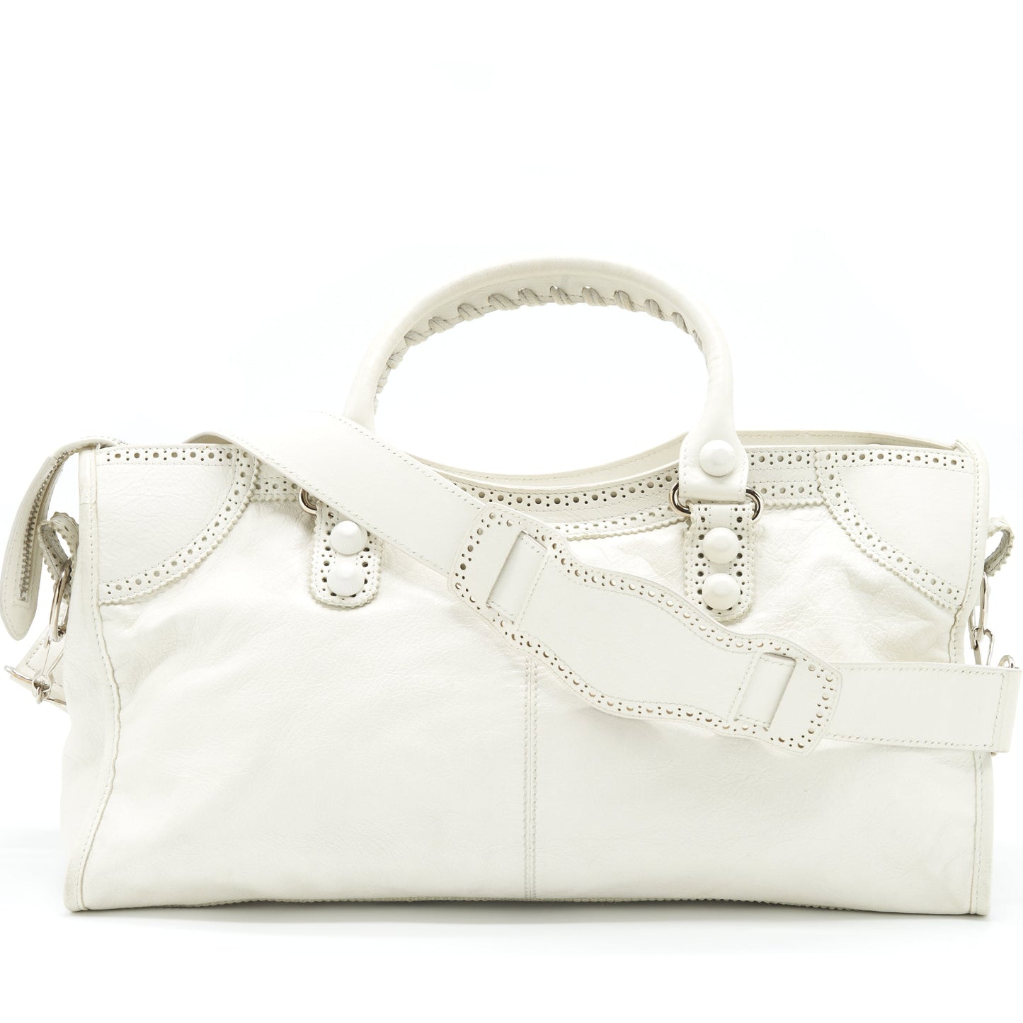 Balenciaga Giant City Purse White