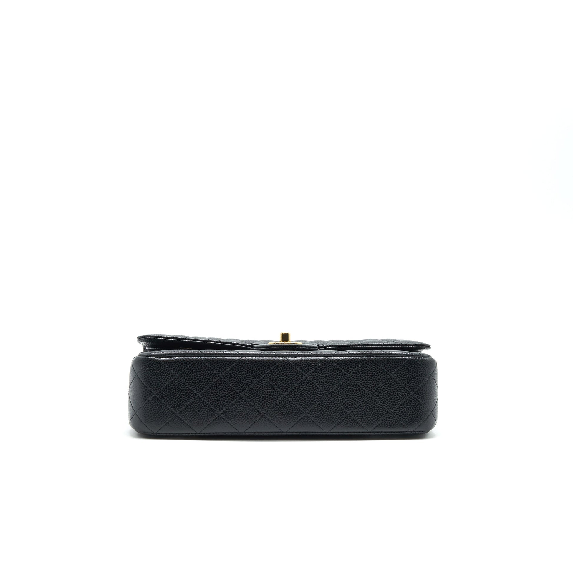 Chanel medium Classic double flap Bag Caviar black serial 25