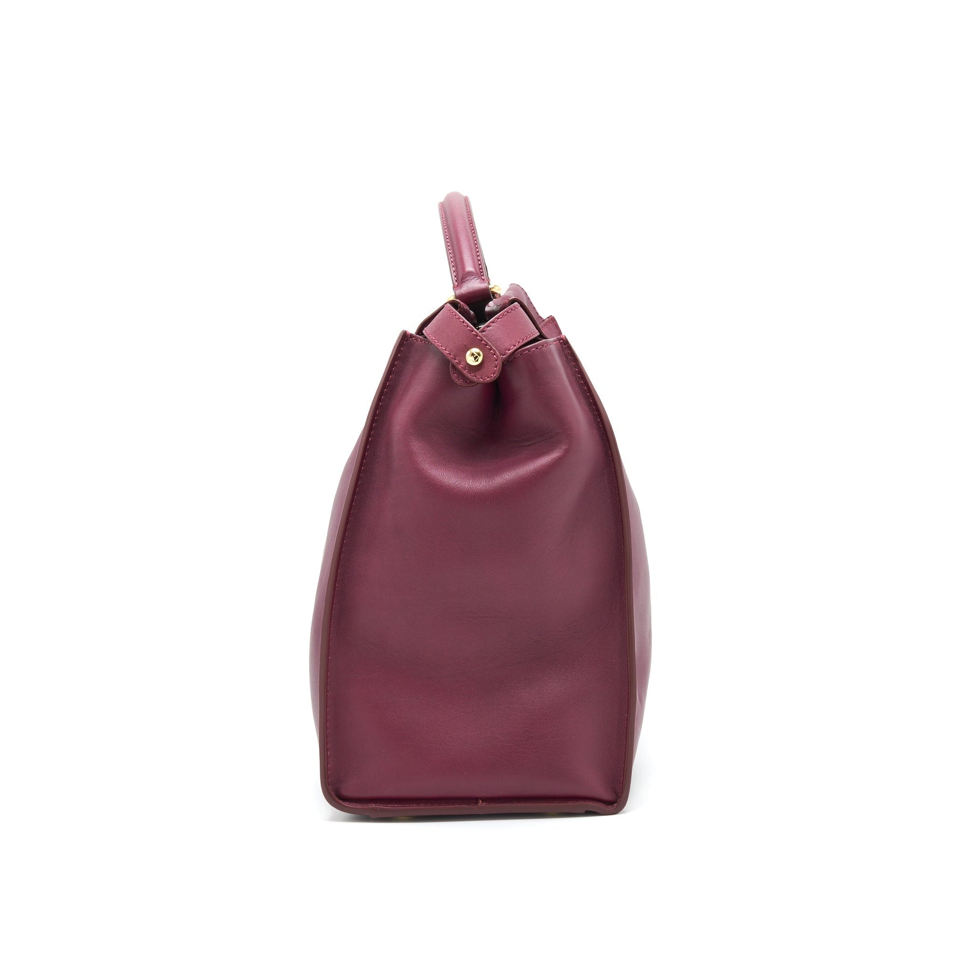 Fendi large Peekaboo Tote Purse Dark Red