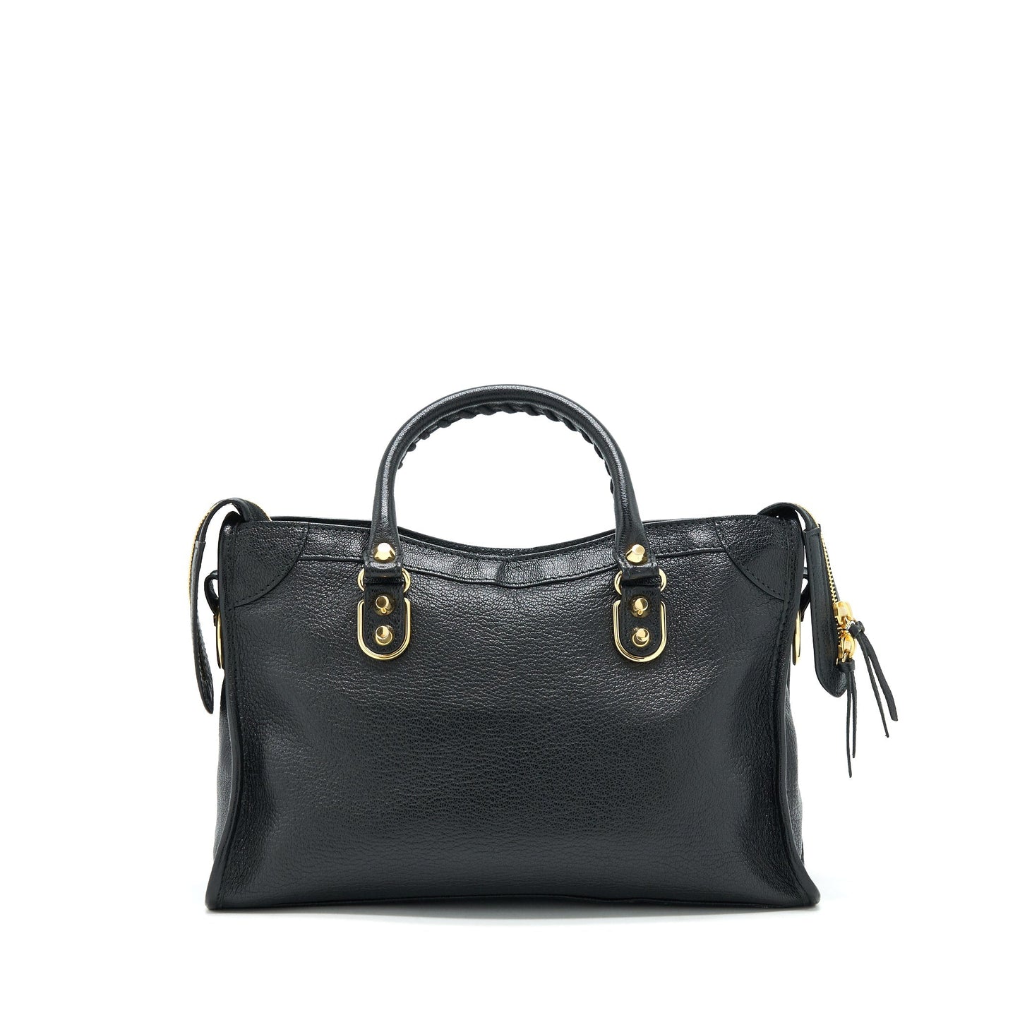 Balenciaga Metallic Edg City S Purse Black