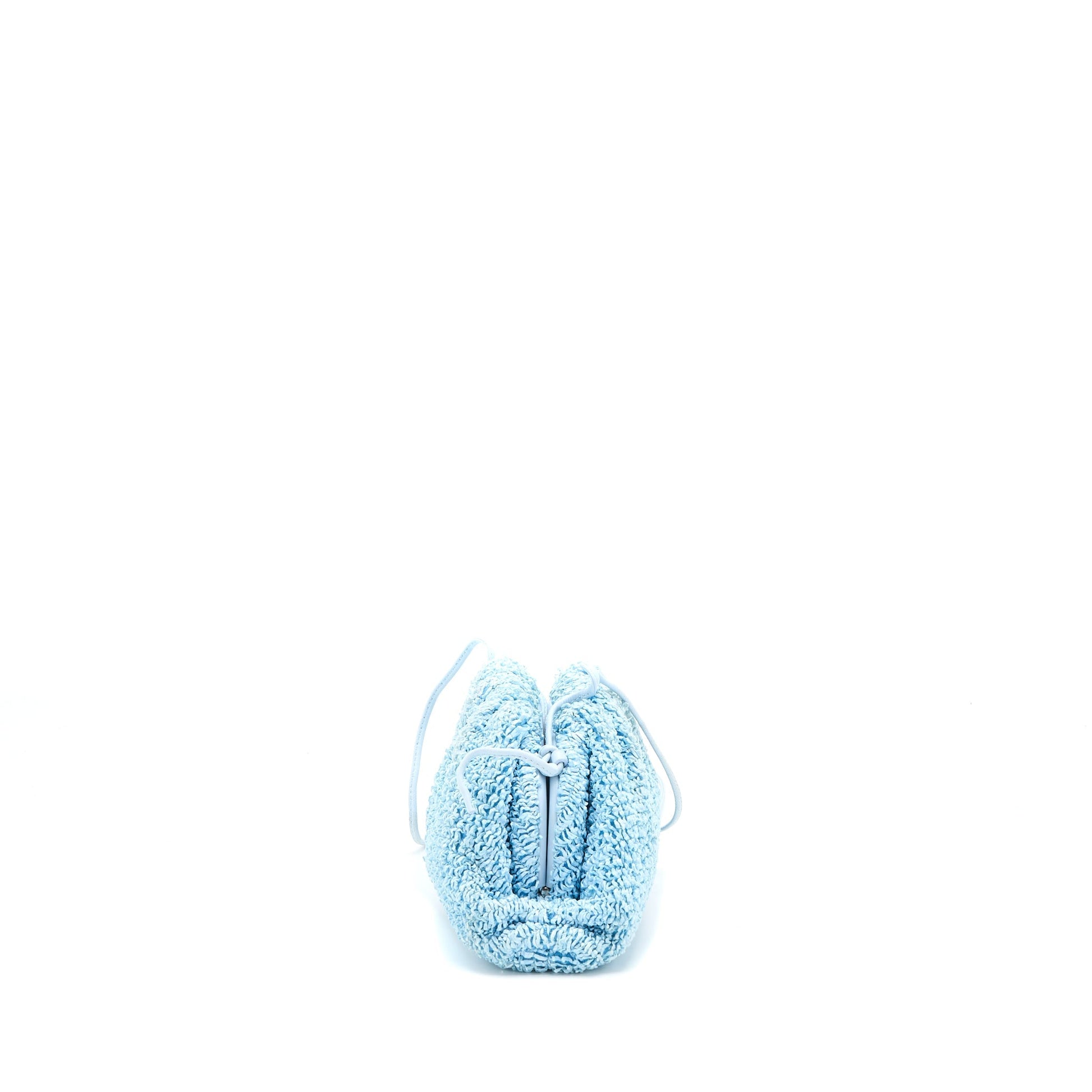 Bottega Veneta Mini Pouch Raffia/Leather Bubble