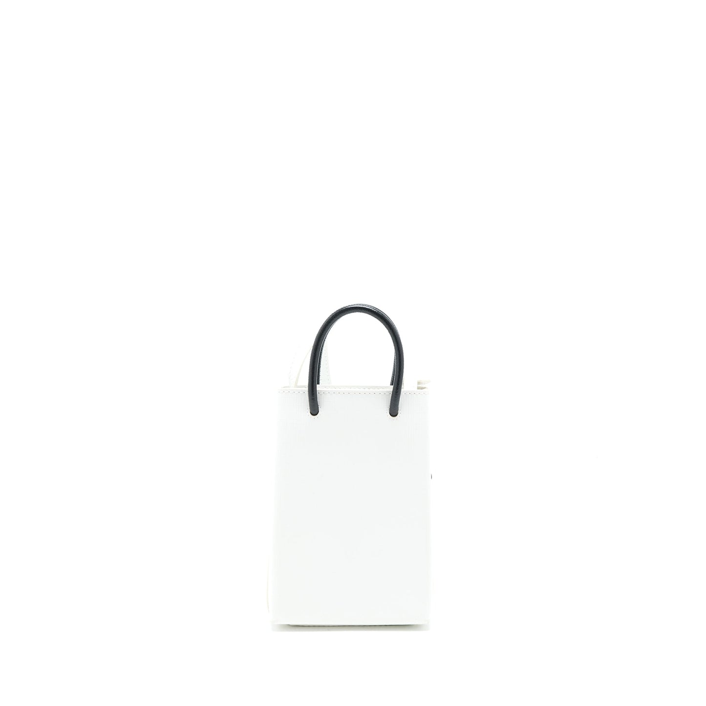 Balenciaga Mini Shopping Phone Pouch Calfskin White/Multicolour