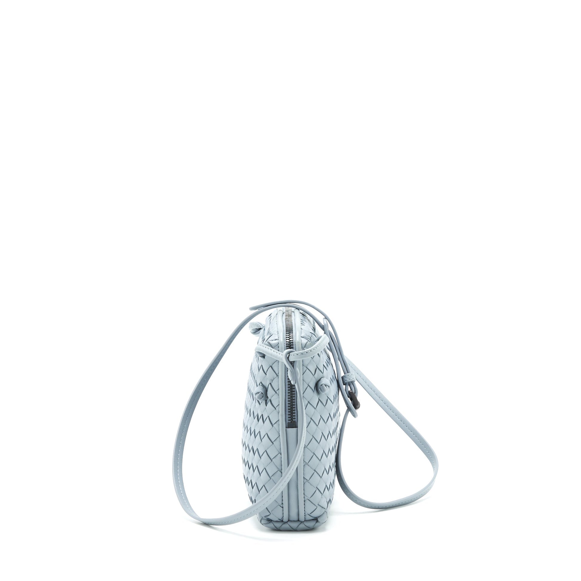 bottega Veneta Crossbody Purse light blue