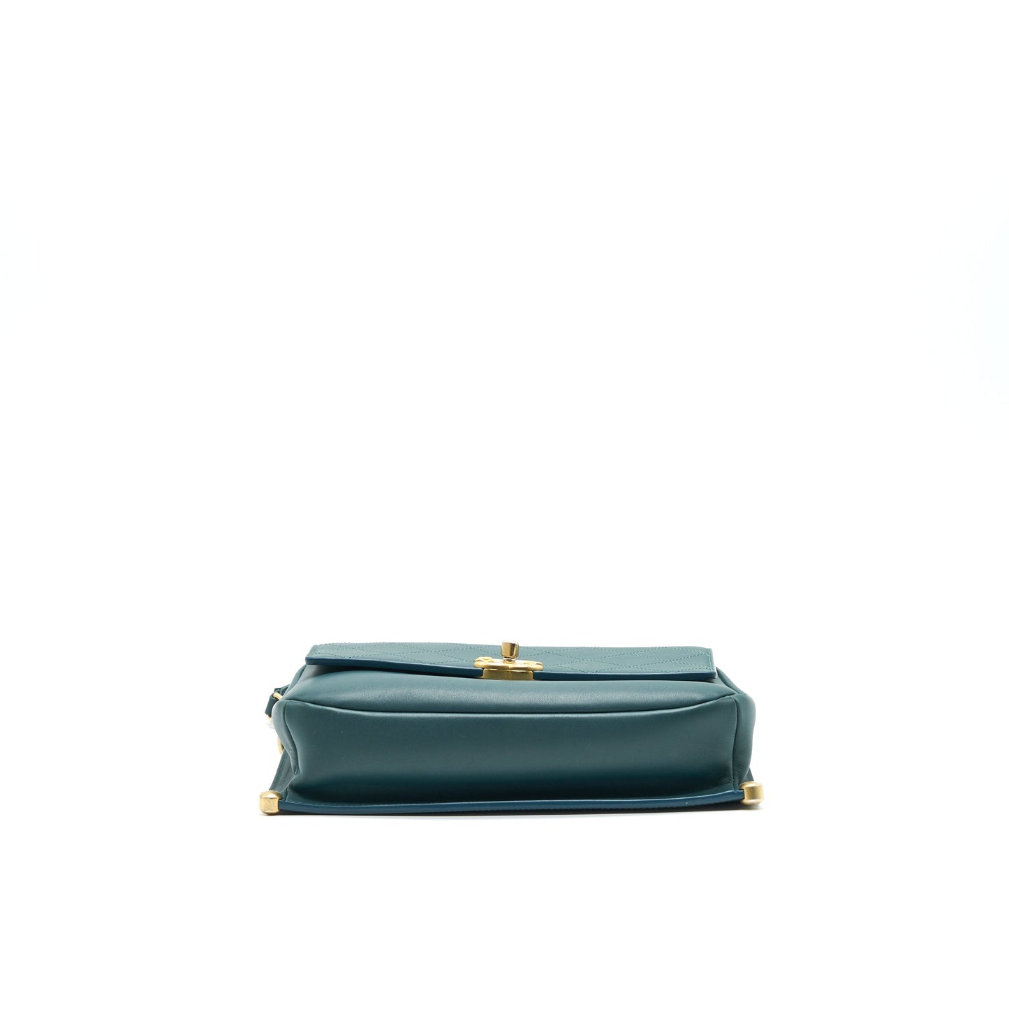 CHANEL FLAP BAG IN DARK TURQUOISE IN
