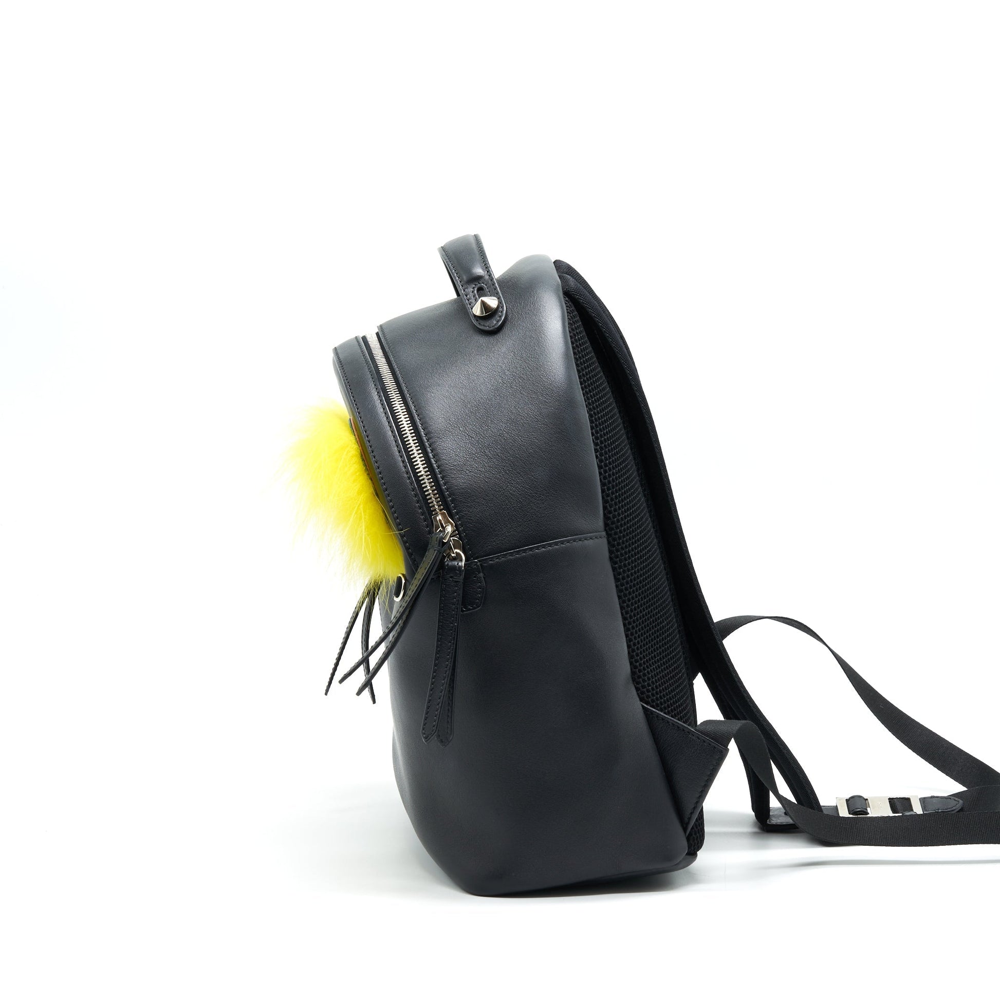 FENDI MONSTER BACKPACK BLACK YELLOW