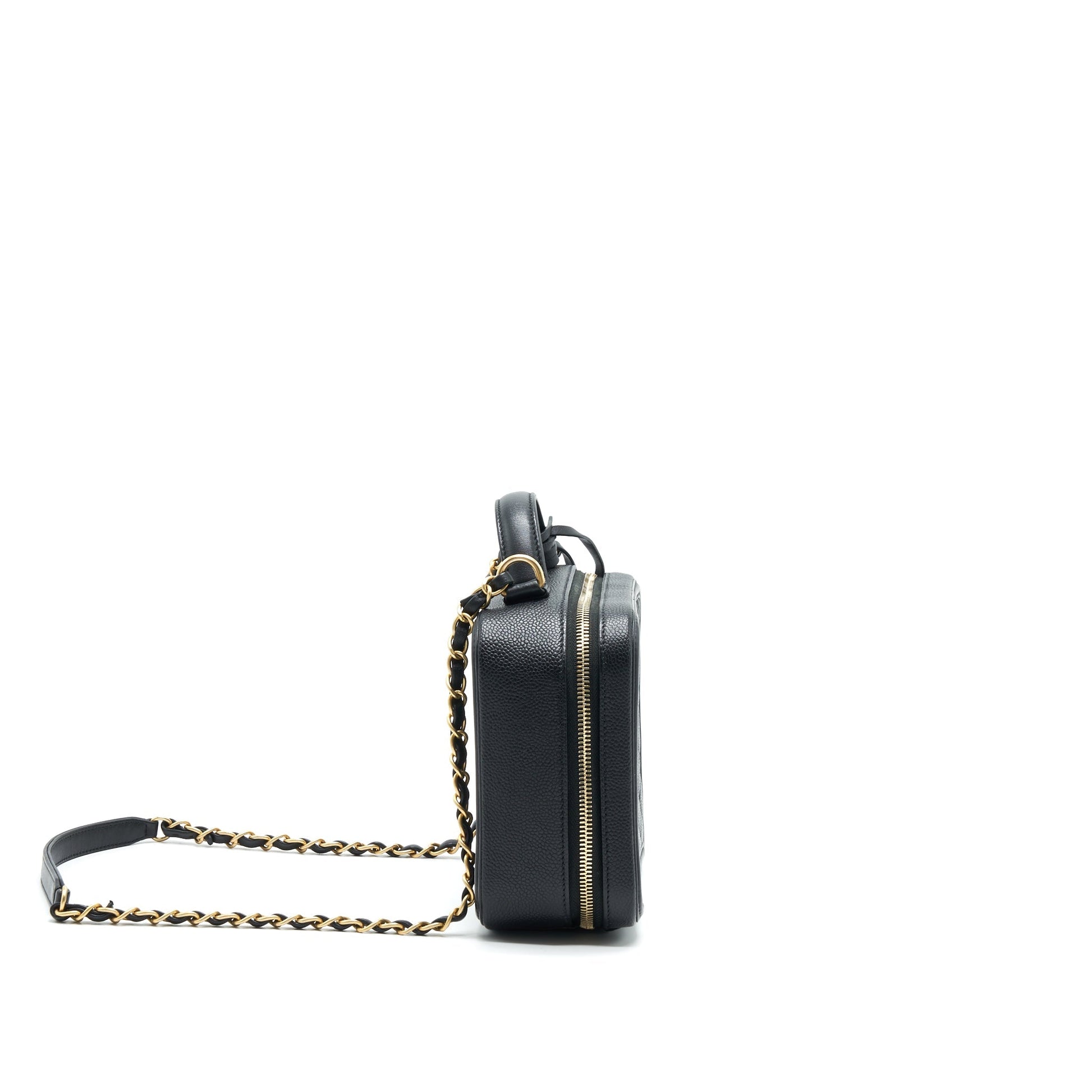 Chanel Cavia Leather Vanity Bag Black