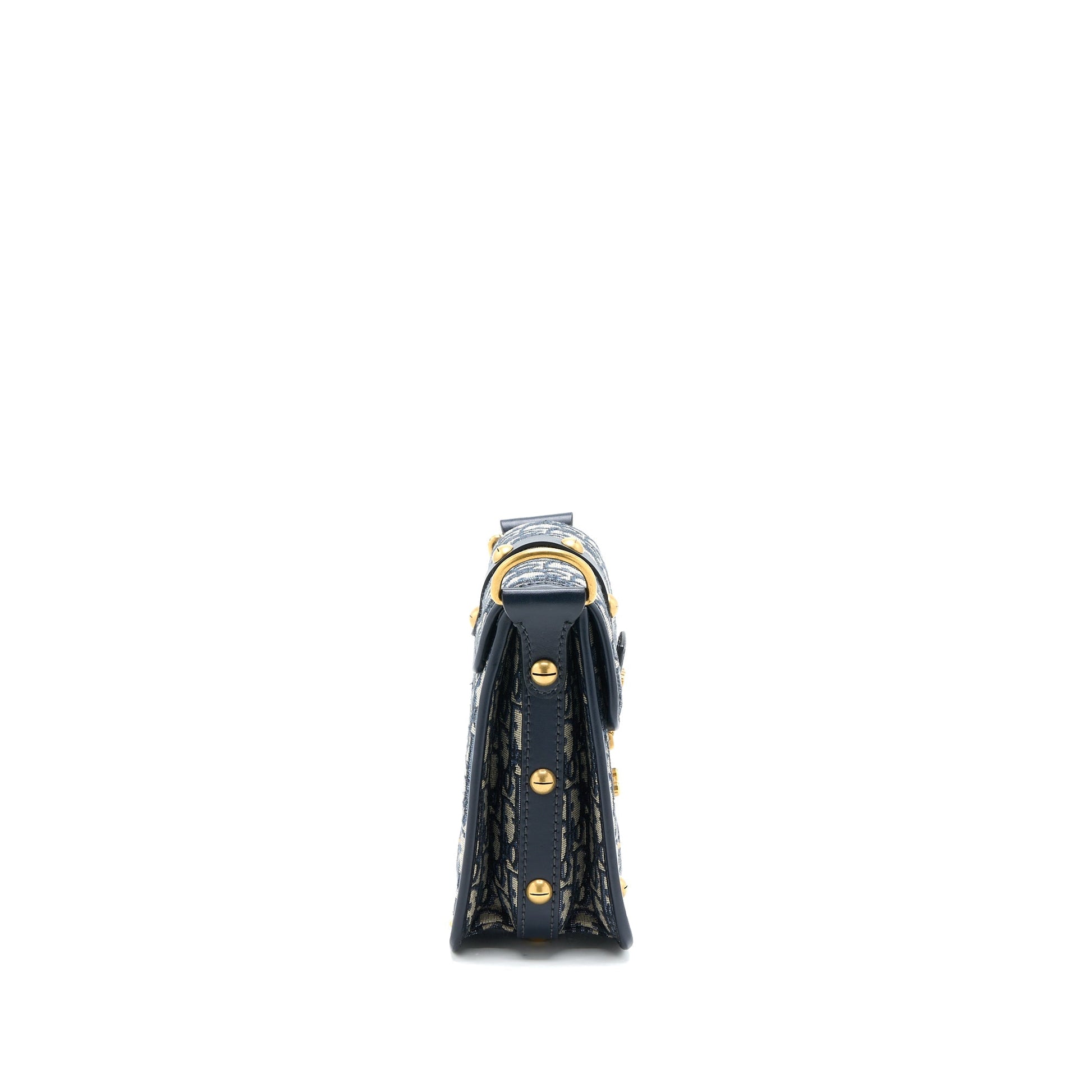 Dior Addict Vertical Messenger Purse Oblique Canvas Blue