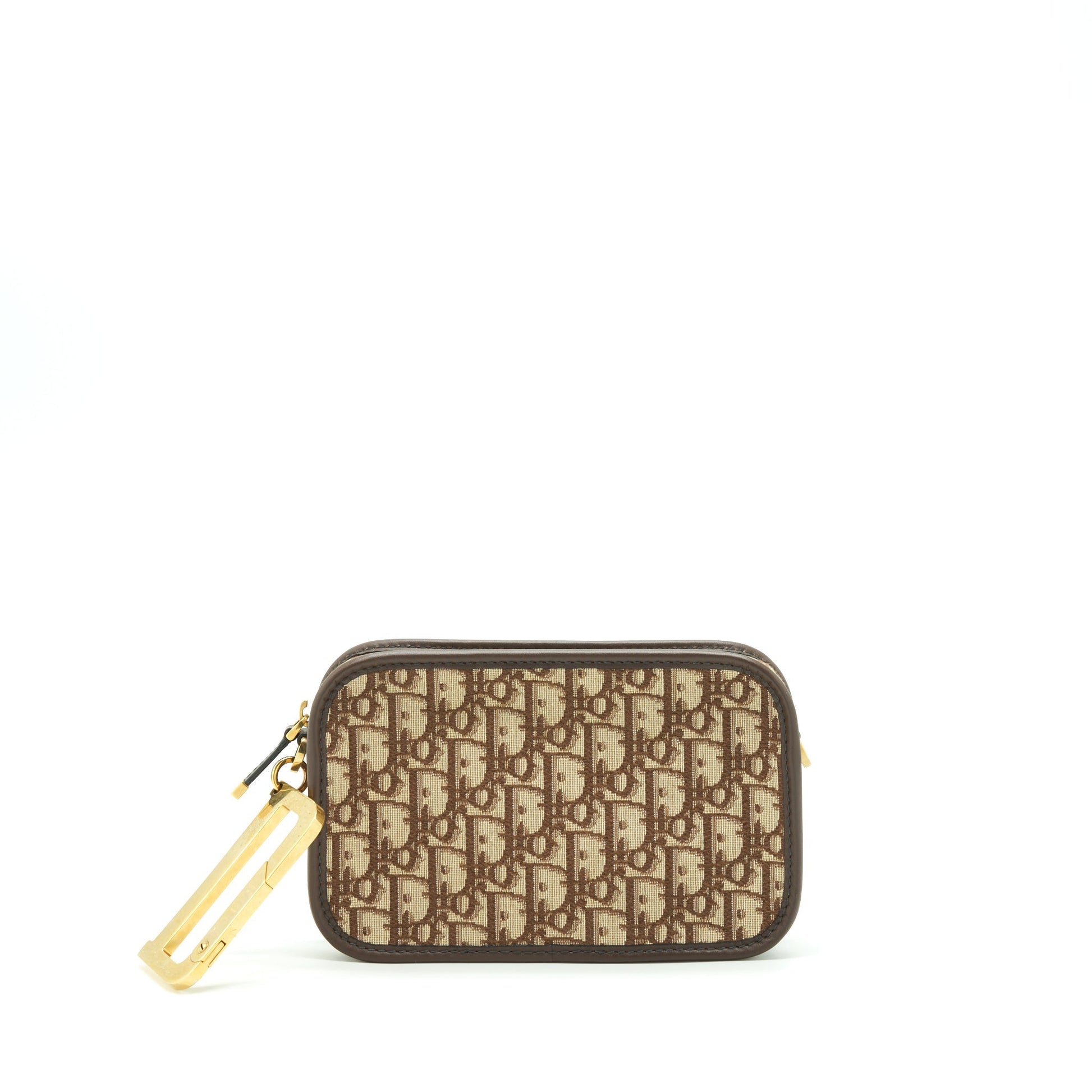 Dior Diorquake Pouch Brown Oblique Canvas