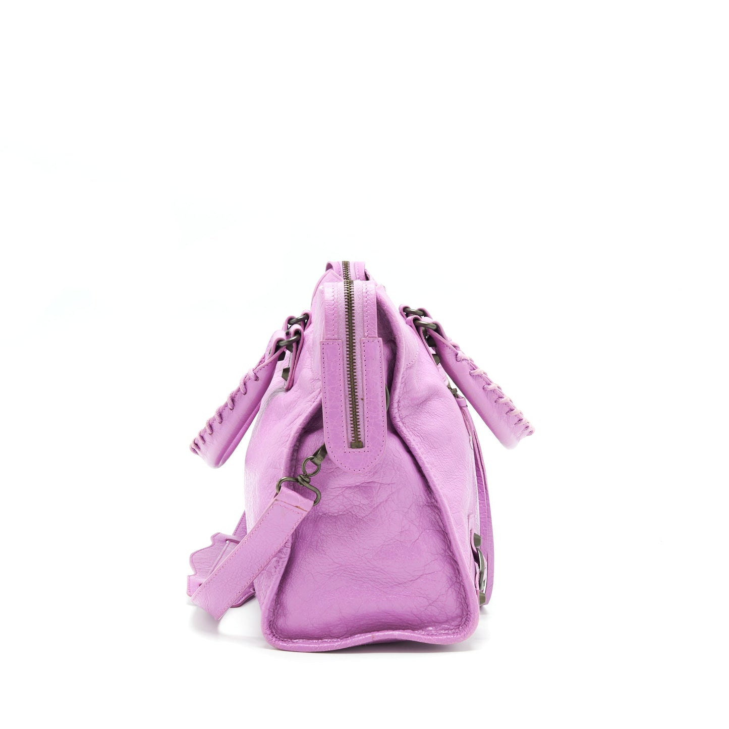 Balenciaga Classic City Purse Purple