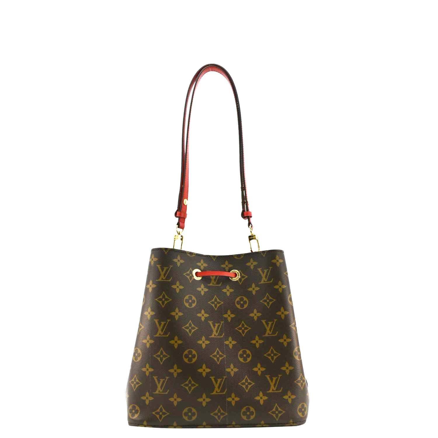 LOUIS VUITTON NeoNoe Monogram Canvas Shoulder Bag Red