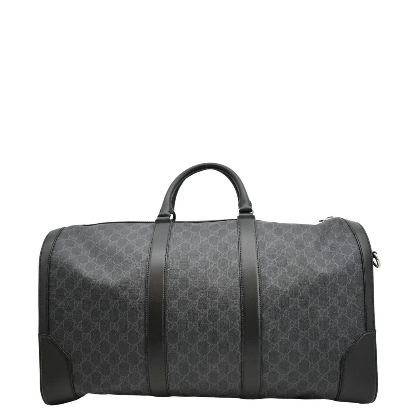 GUCCI Large Carry-On Soft GG Supreme Canvas Duffle Bag Black 478323