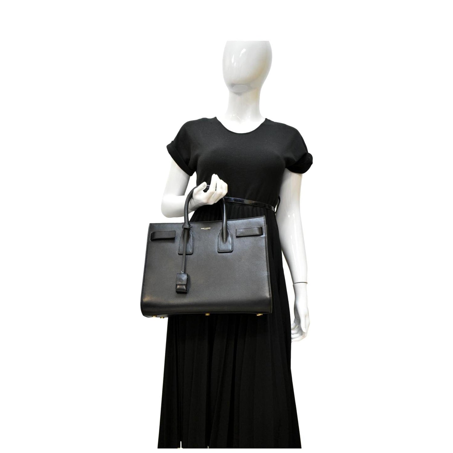 Saint Laurent Sac De Jour Small Leather Shoulder Bag Black