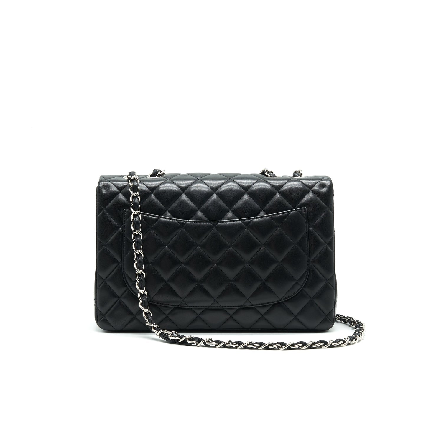 Chanel Single Flap jumbo Bag Lambskin Black
