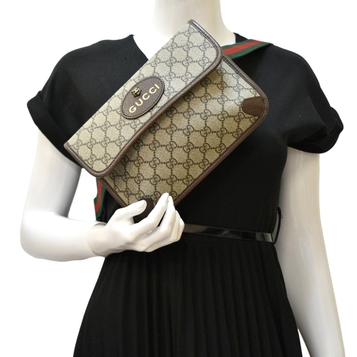 GUCCI Neo GG Monogram Canvas Belt Bag Beige 493930