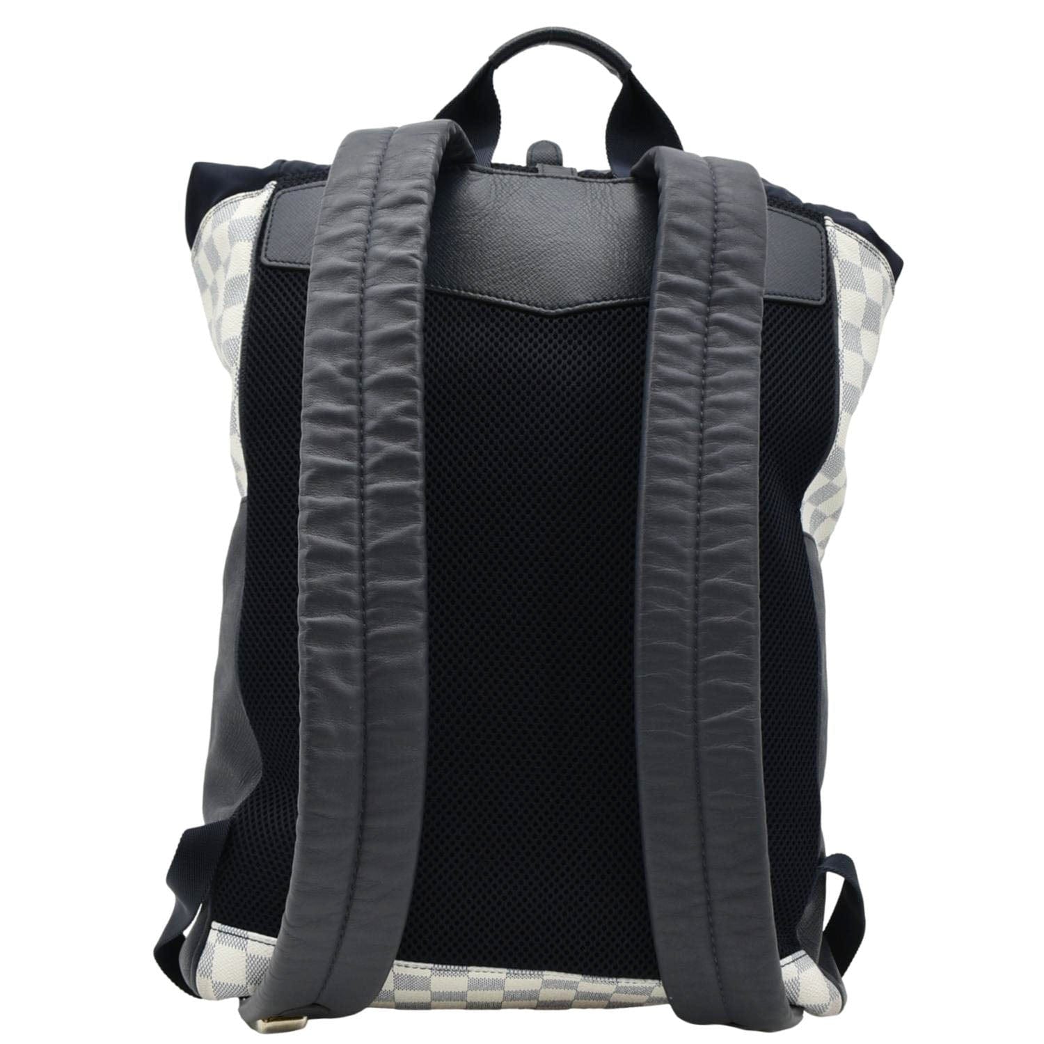 LOUIS VUITTON Matchpoint Damier Azur Backpack White