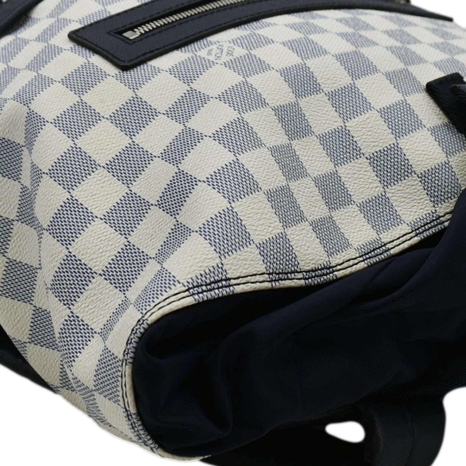 LOUIS VUITTON Matchpoint Damier Azur Backpack White