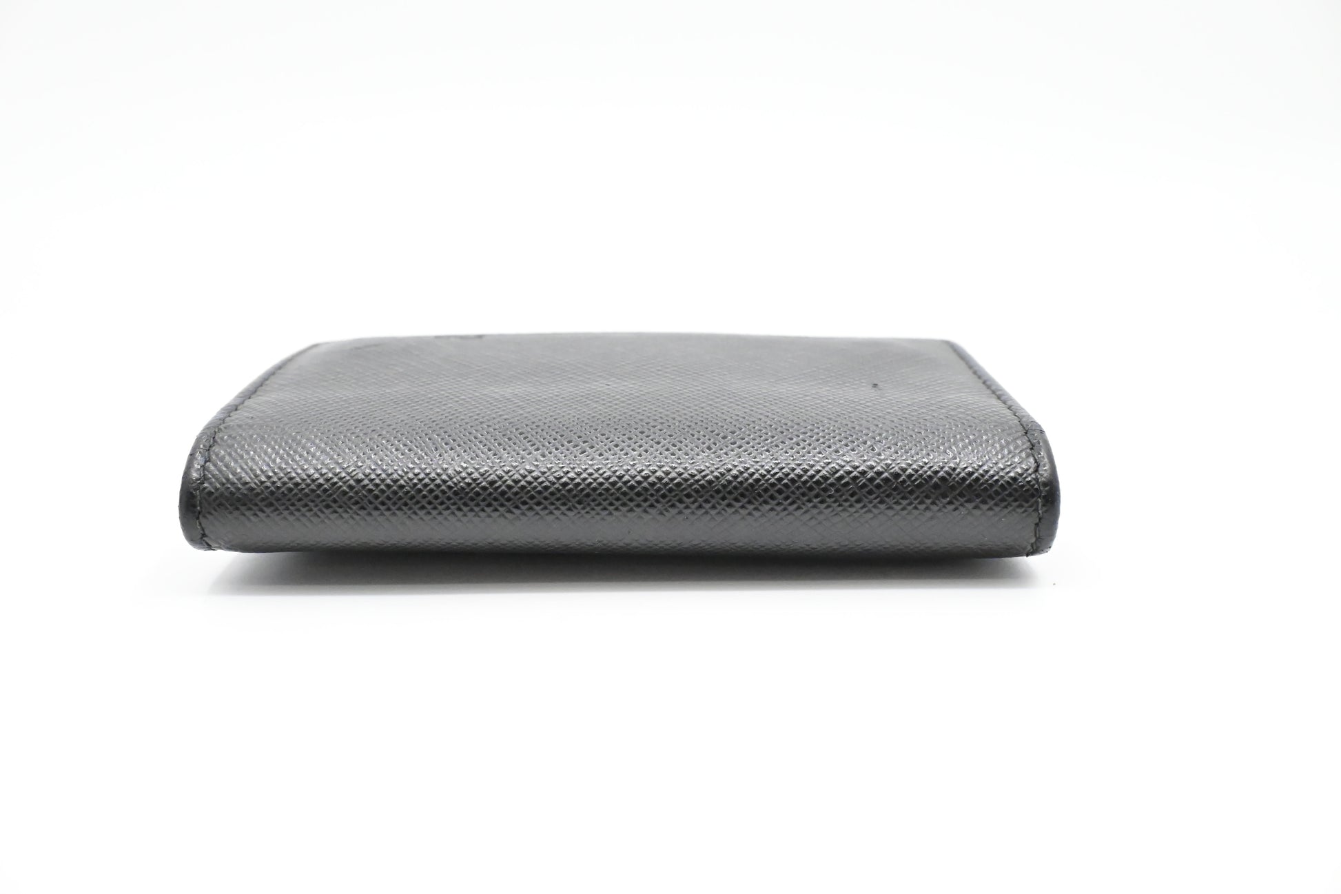 Prada 6 Key Case in Black Saffiano Leather