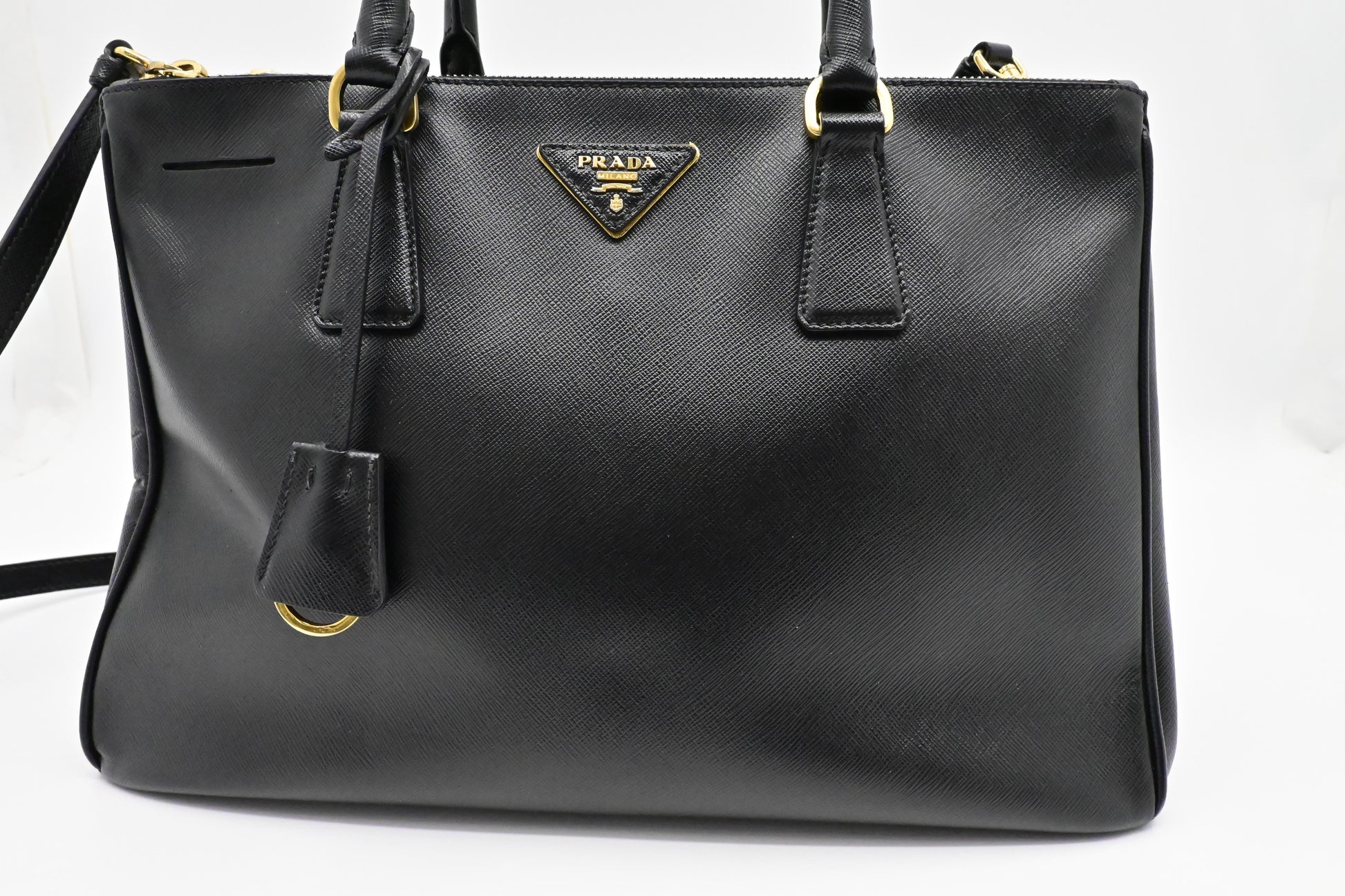 Prada Medium Galleria in Black Saffiano Leather