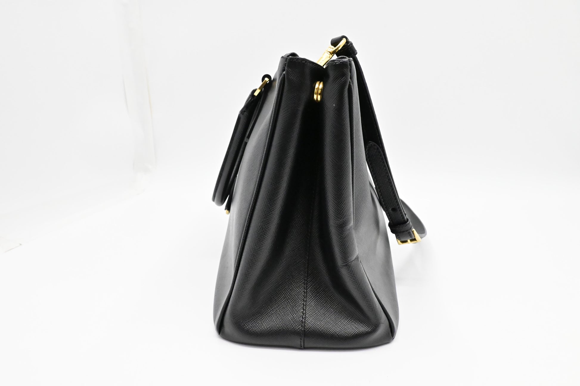 Prada Medium Galleria in Black Saffiano Leather