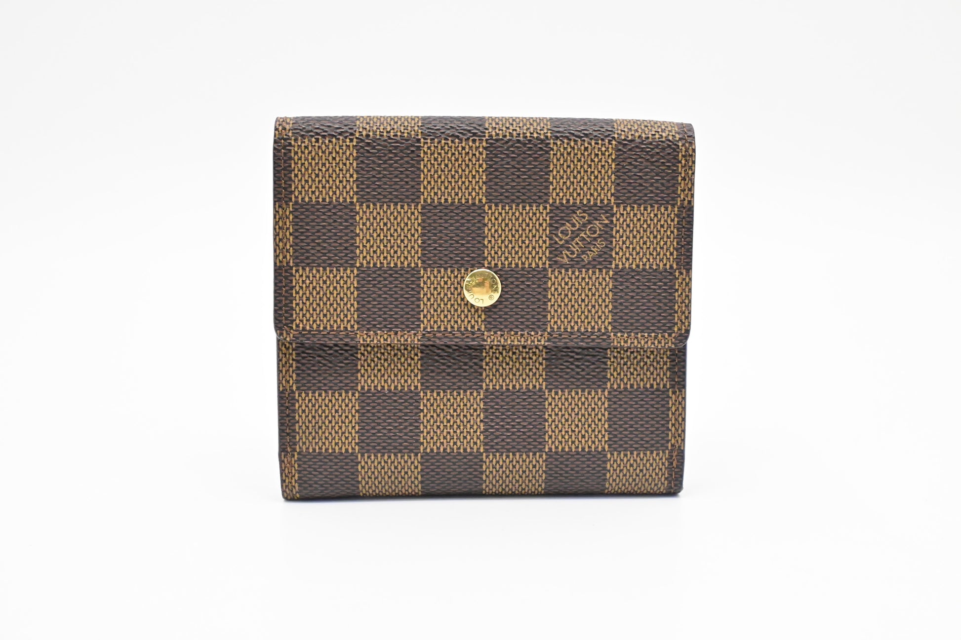 Louis Vuitton Elise Wallet in Damier Ebene Canvas