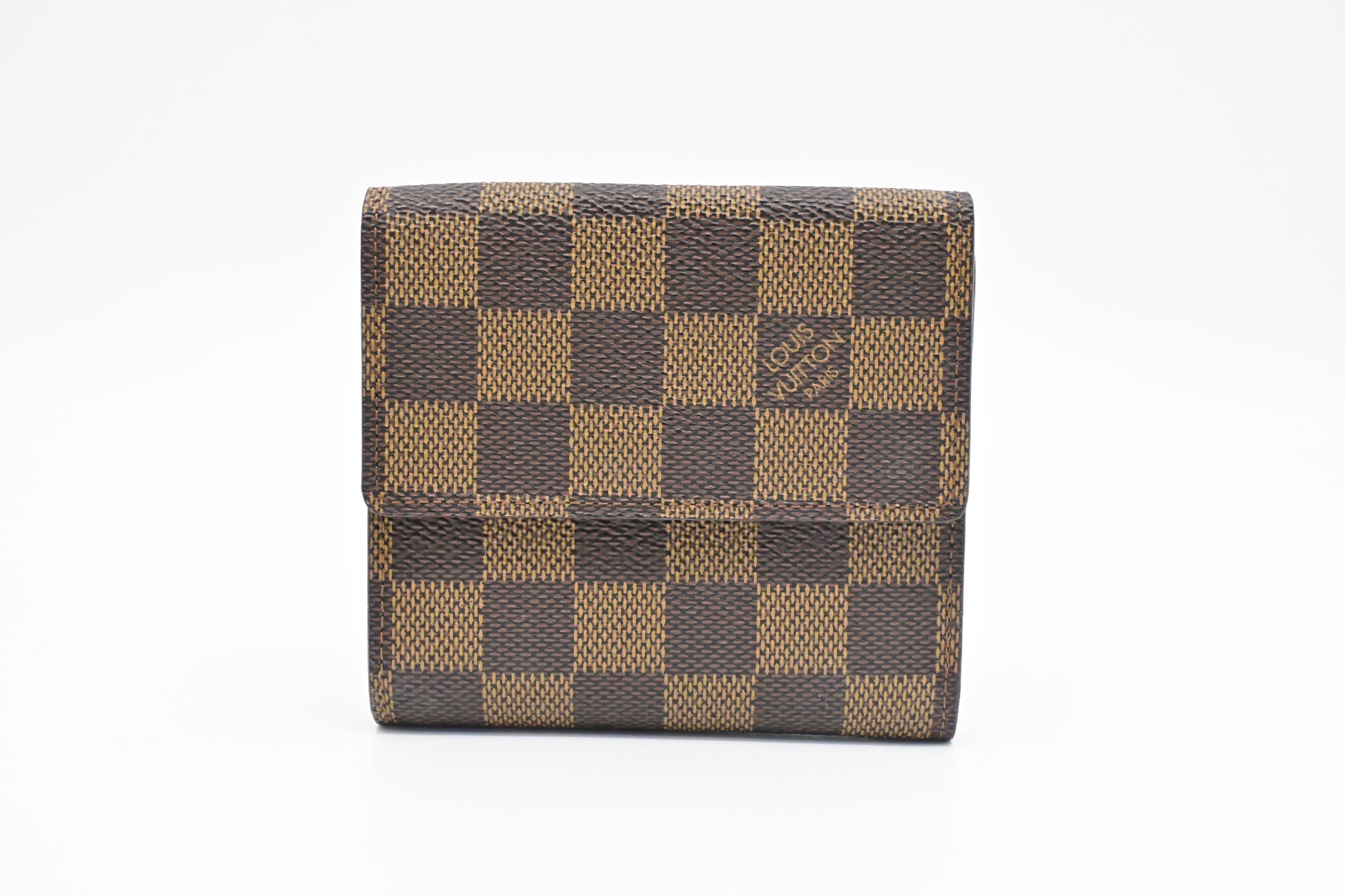 Louis Vuitton Elise Wallet in Damier Ebene Canvas