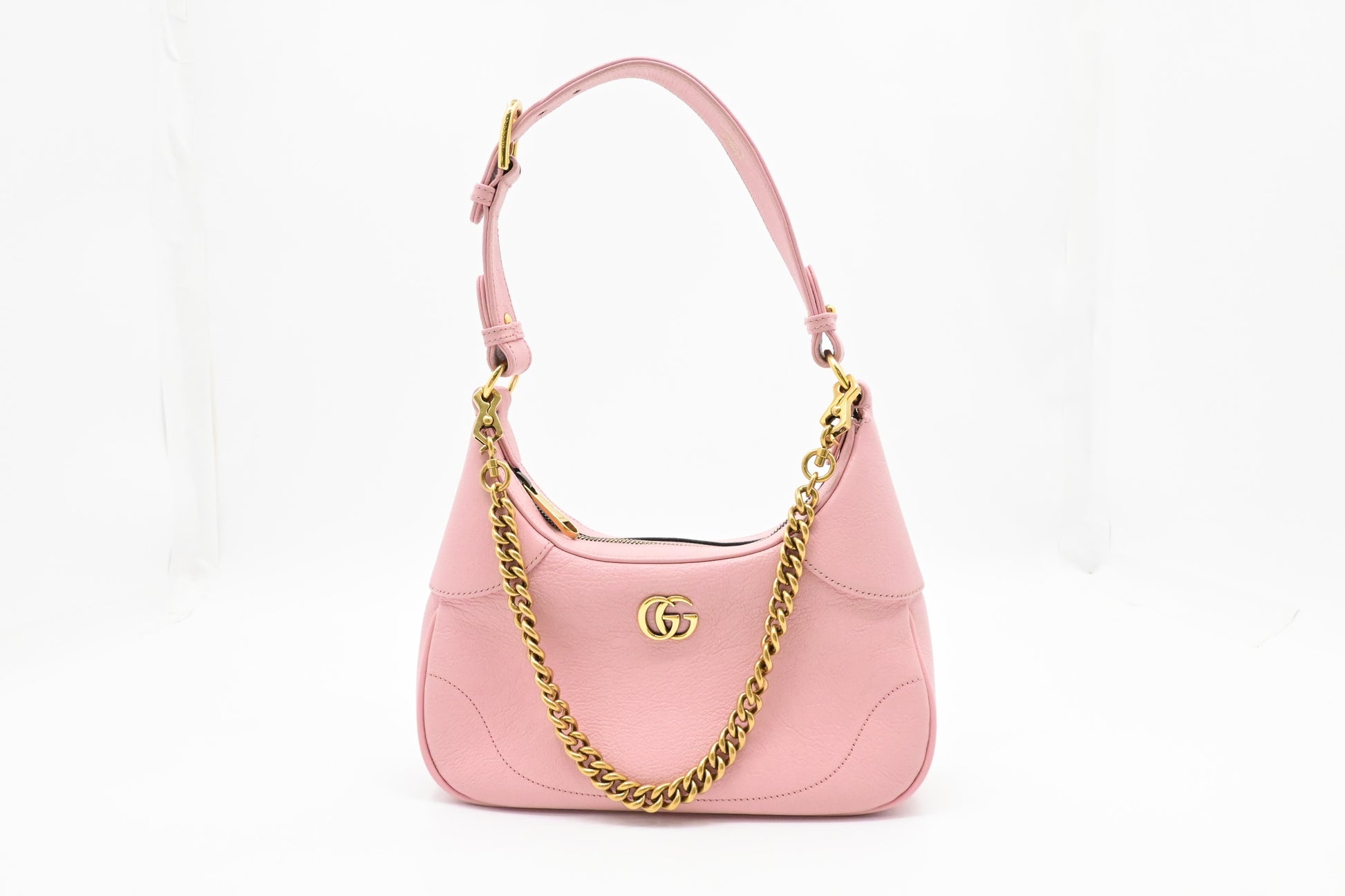 Gucci Aphrodite Shoulder Bag in Pink Leather