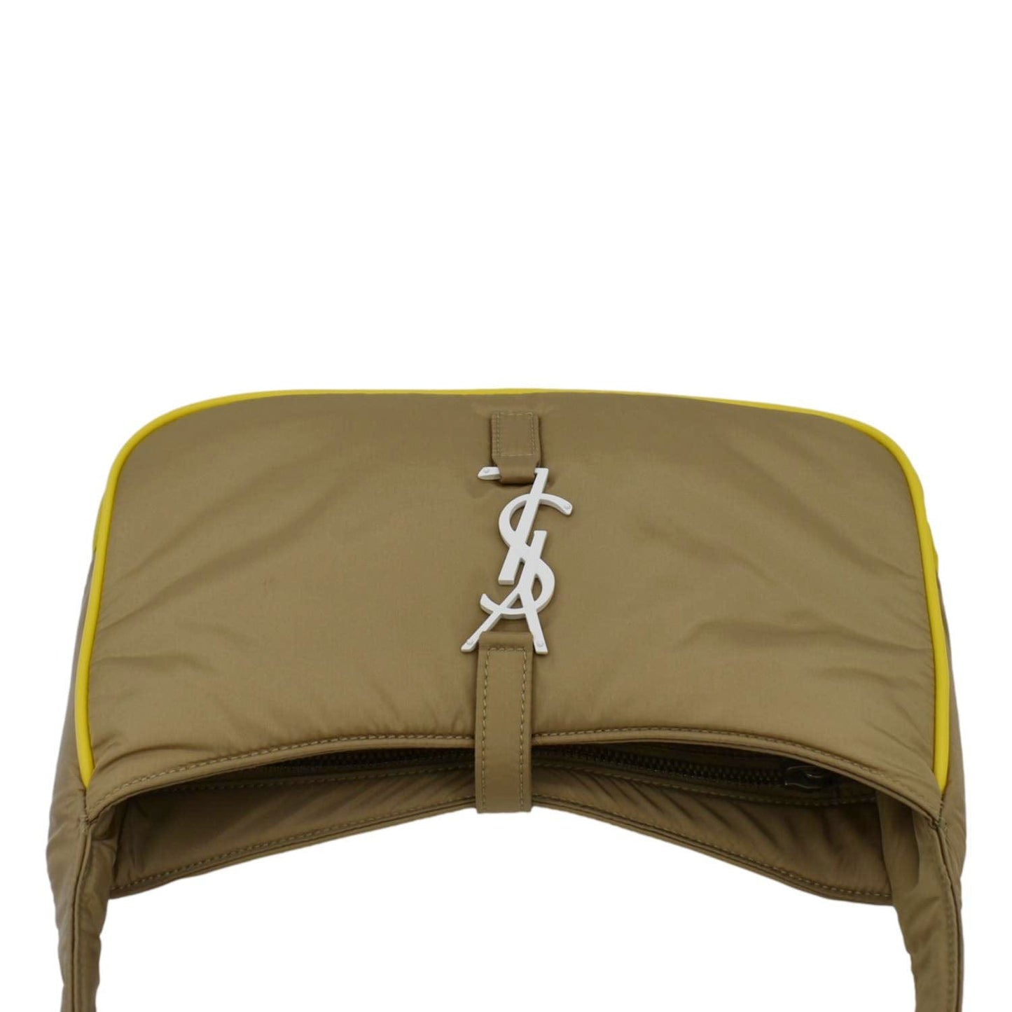 SAINT LAURENT Le 5 A 7 Re-Nylon Crossbody Bag Yellow