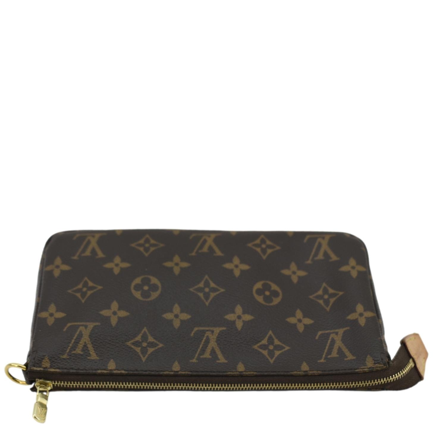 LOUIS VUITTON Pochette Monogram Canvas Pouch Brown