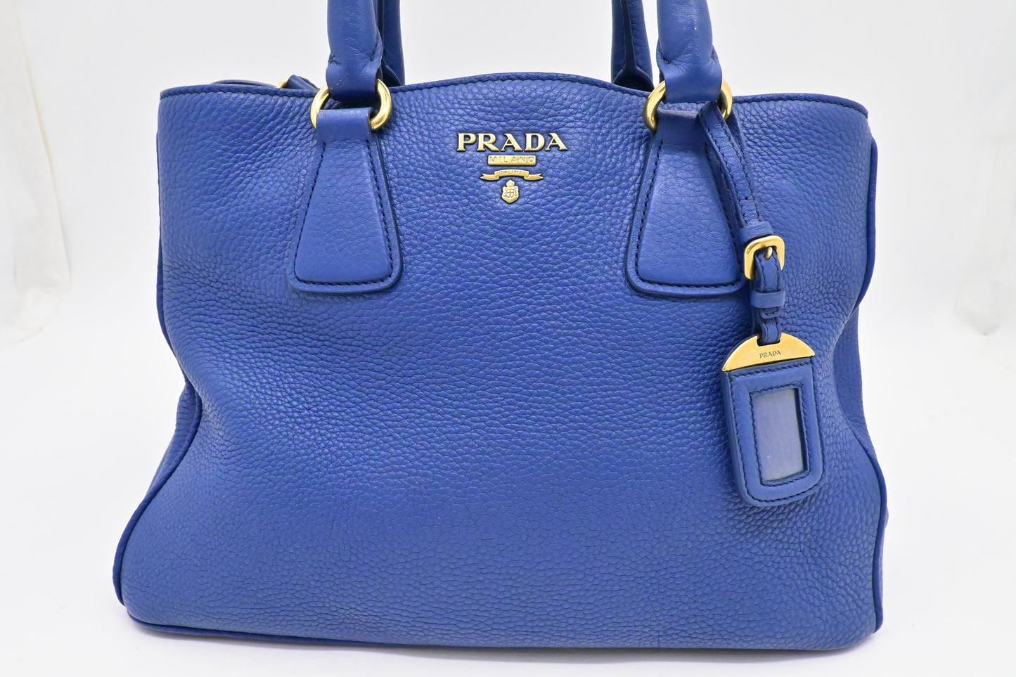 Prada 2way Bag in Blue Leather