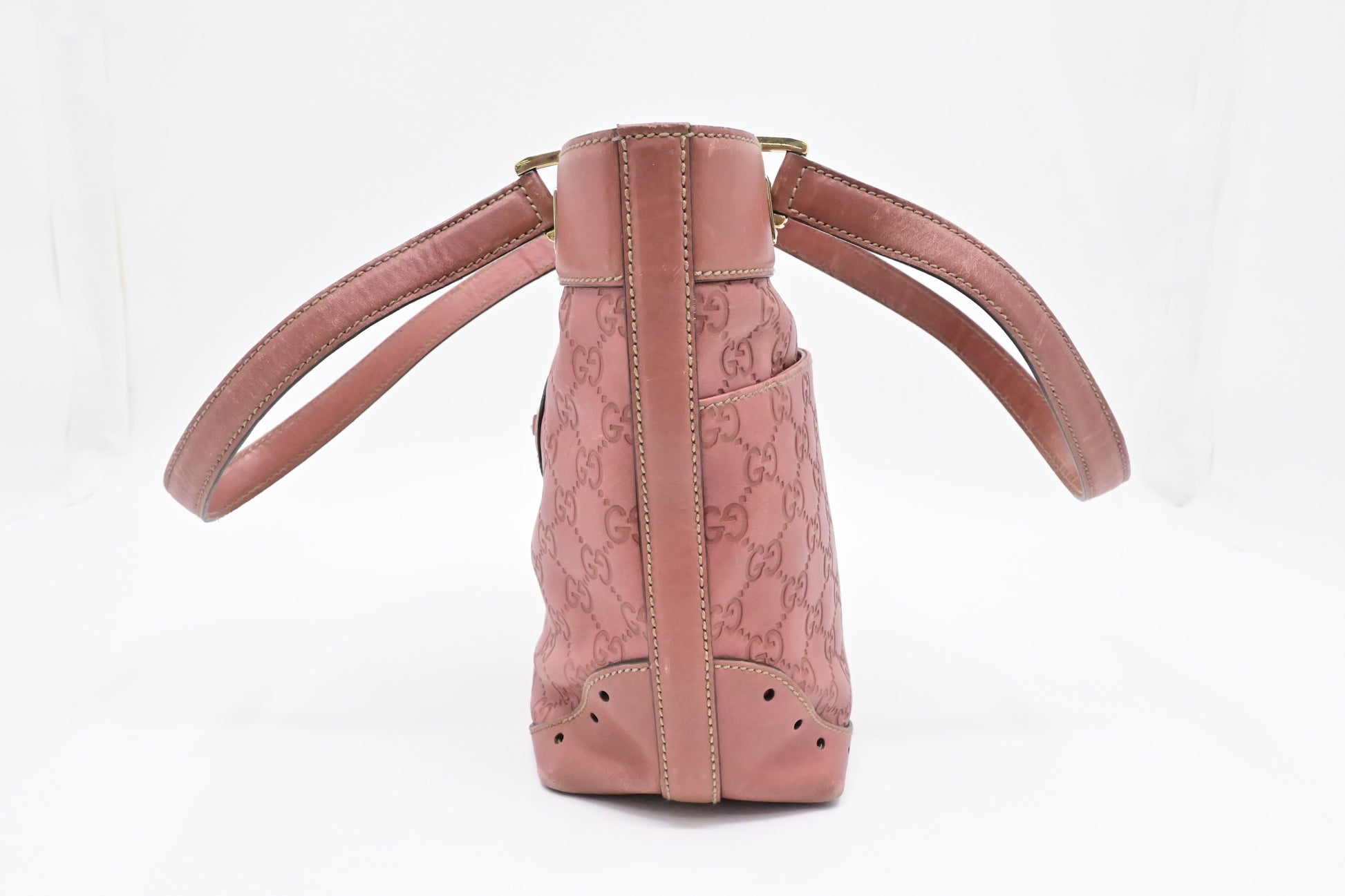 Gucci Hand Tote in Pink Guccissima Leather