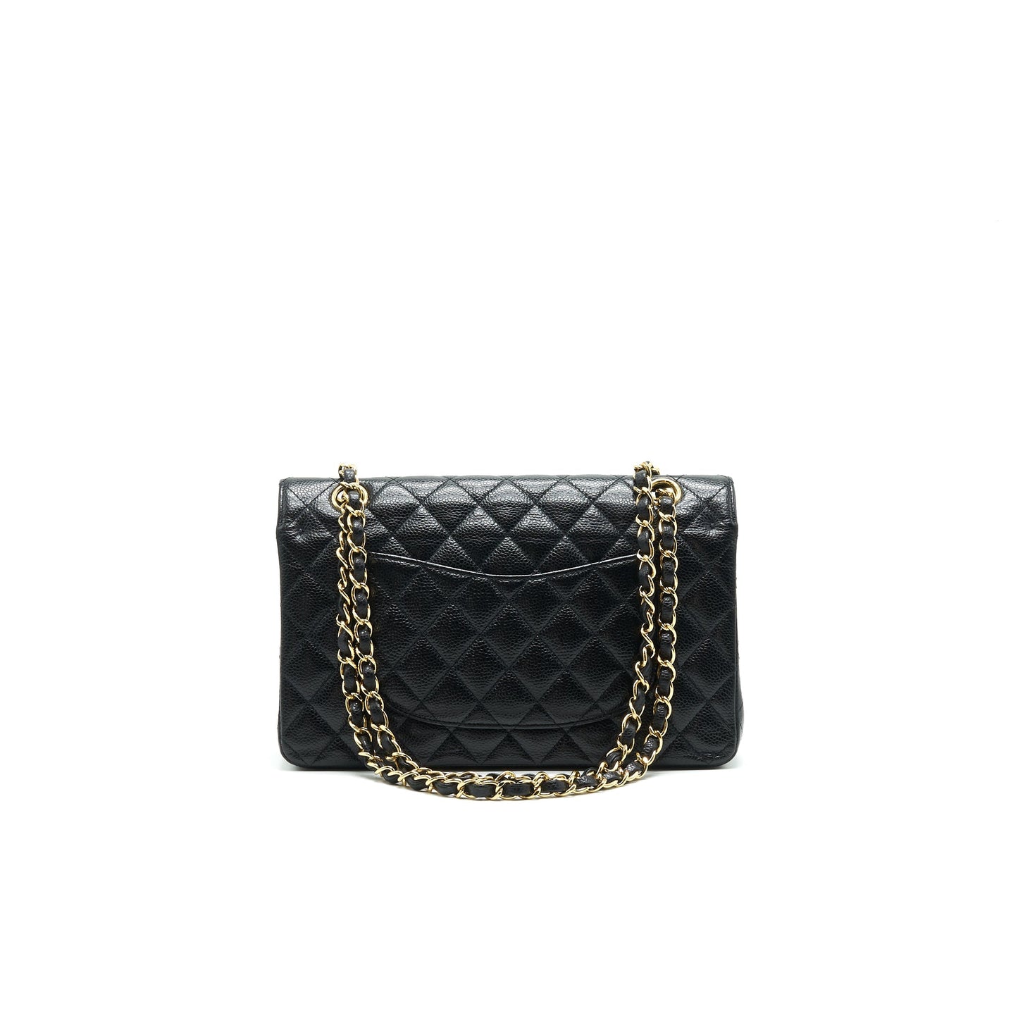 Chanel Medium Classic Double Flap Bag Caviar Black Serial16