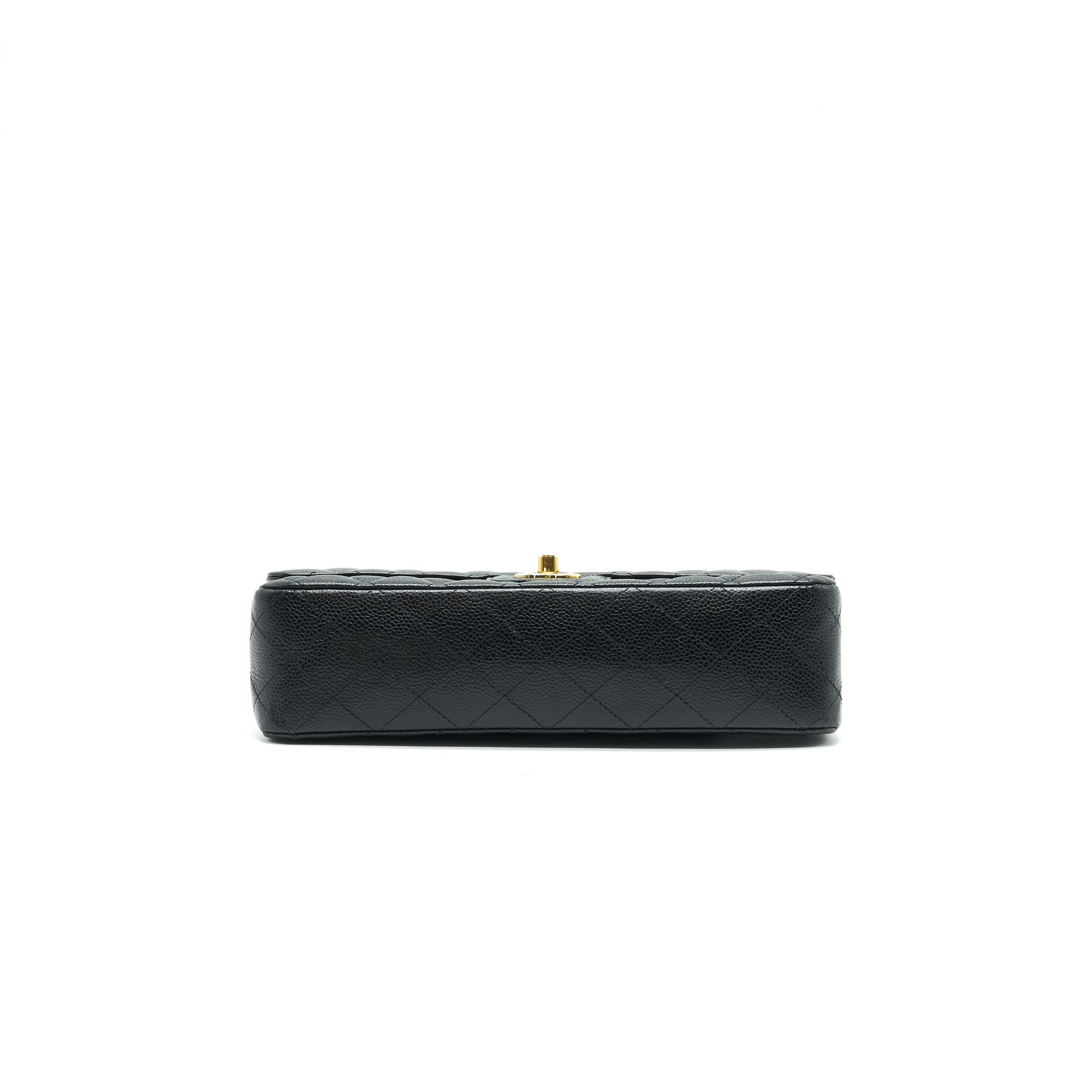 Chanel Medium Classic Double Flap Bag Caviar Black Serial16