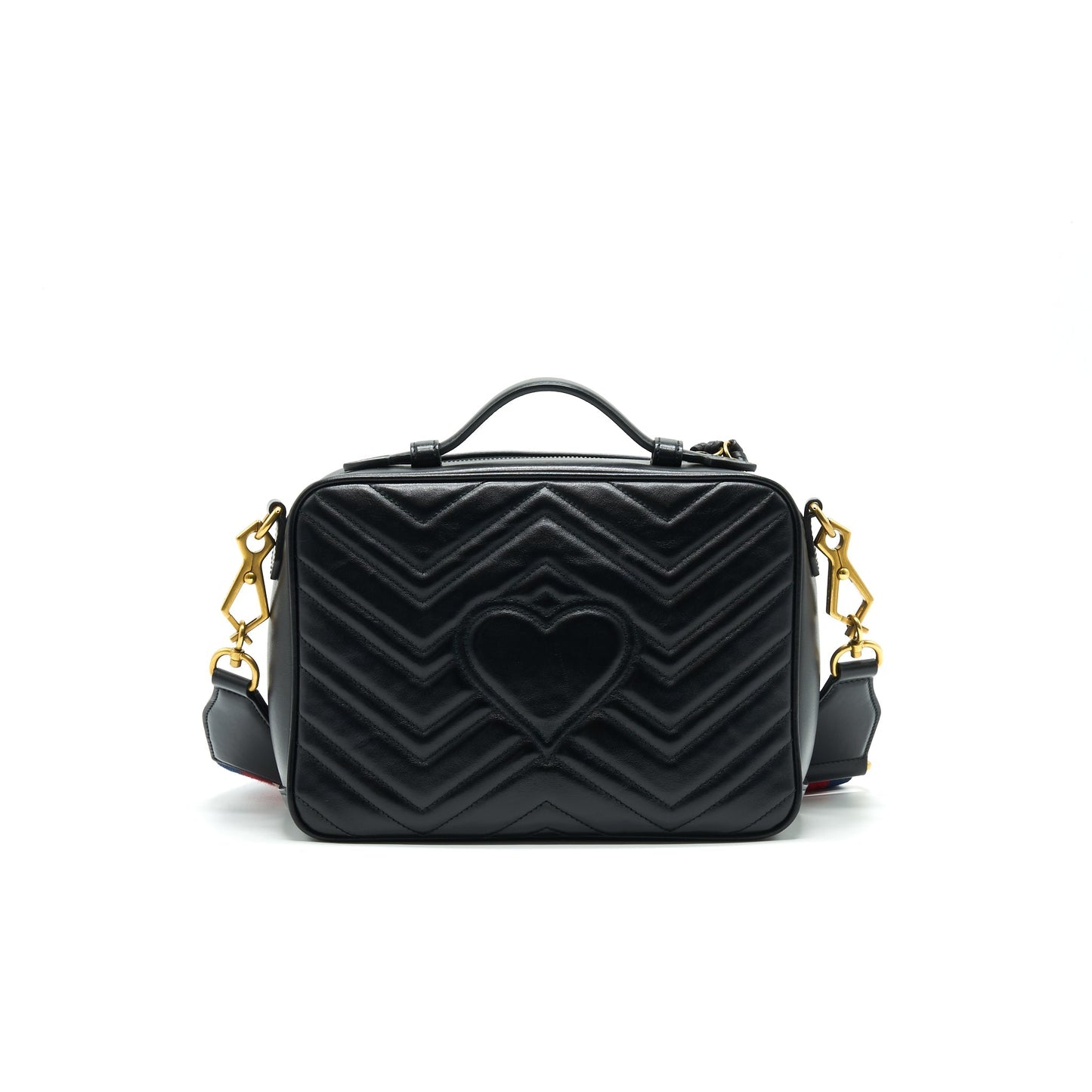 GUCCI GG MARMONT MATELASS? SHOULDER BAG BLACK
