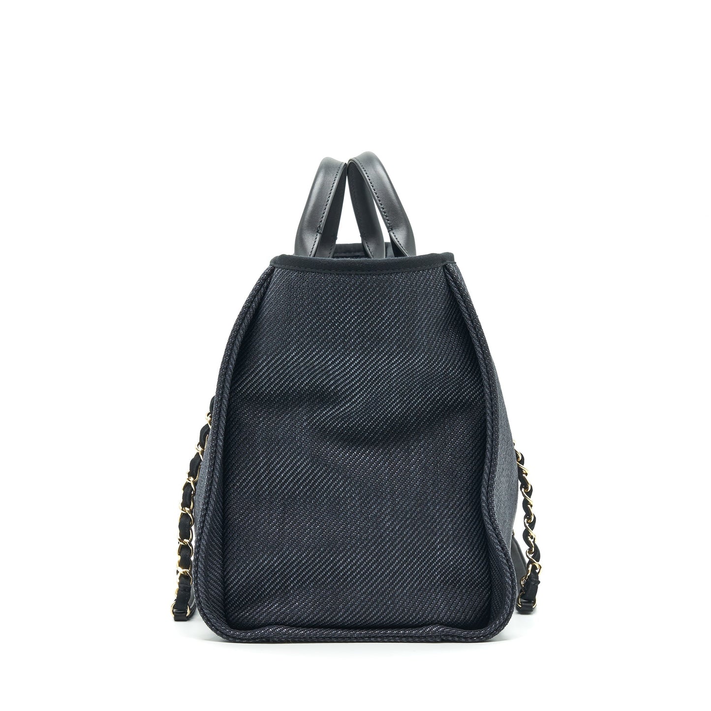 CHANEL MEDIUM DEAUVILLE TOTE IN BLACK