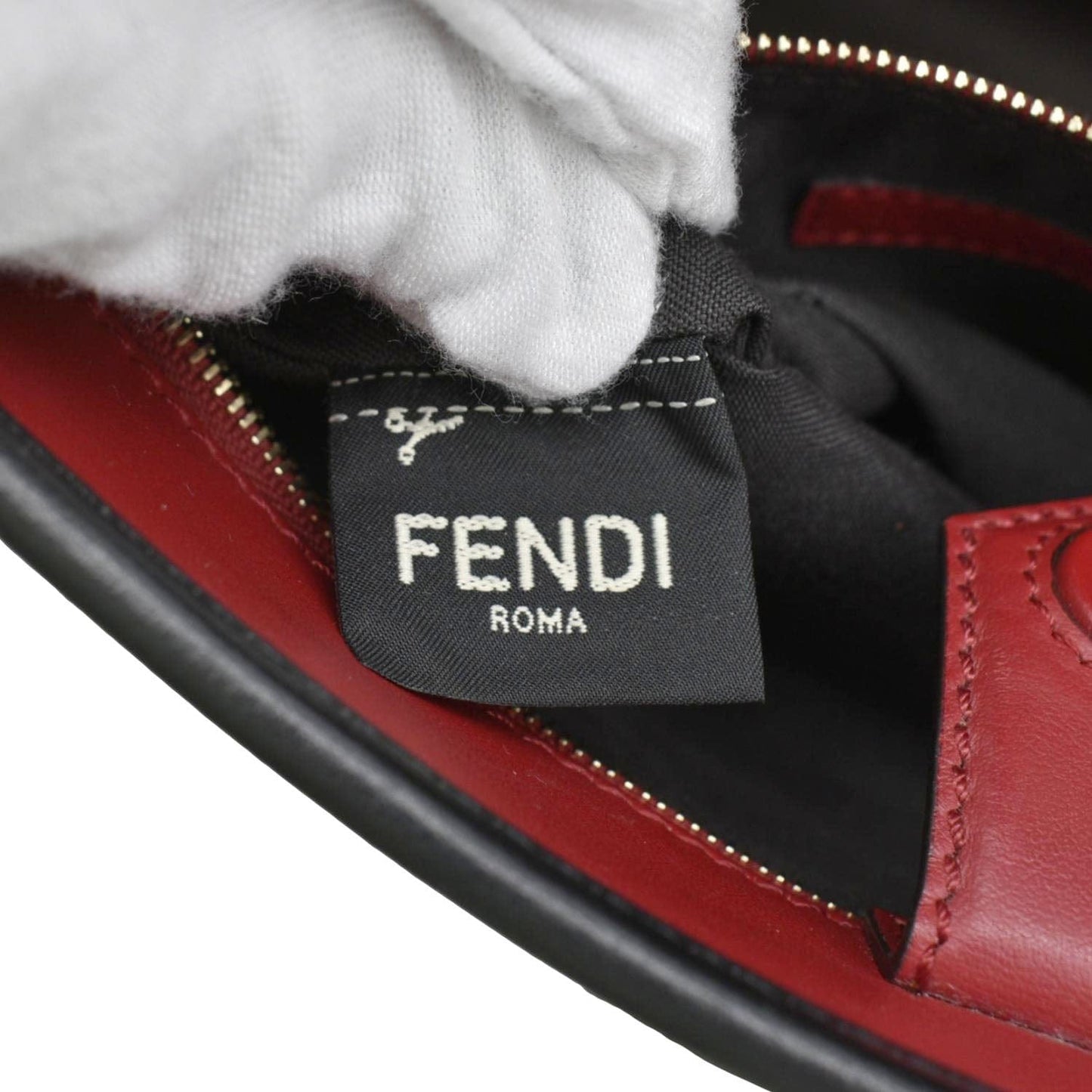 VERSACE X FENDI FF Baroque Nylon Belt Bag Gold
