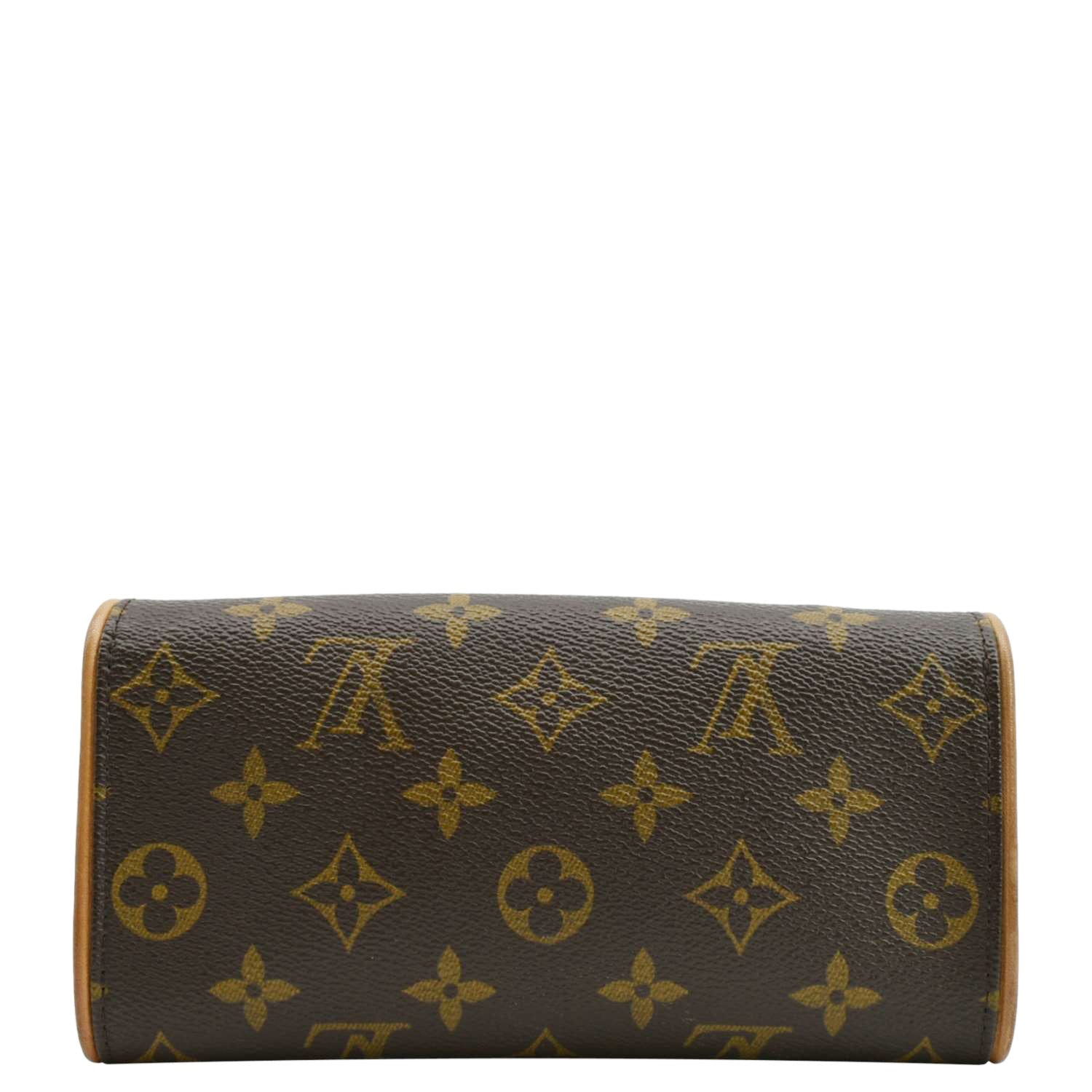 LOUIS VUITTON Pochette Twin Monogram Canvas Crossbody Bag Brown