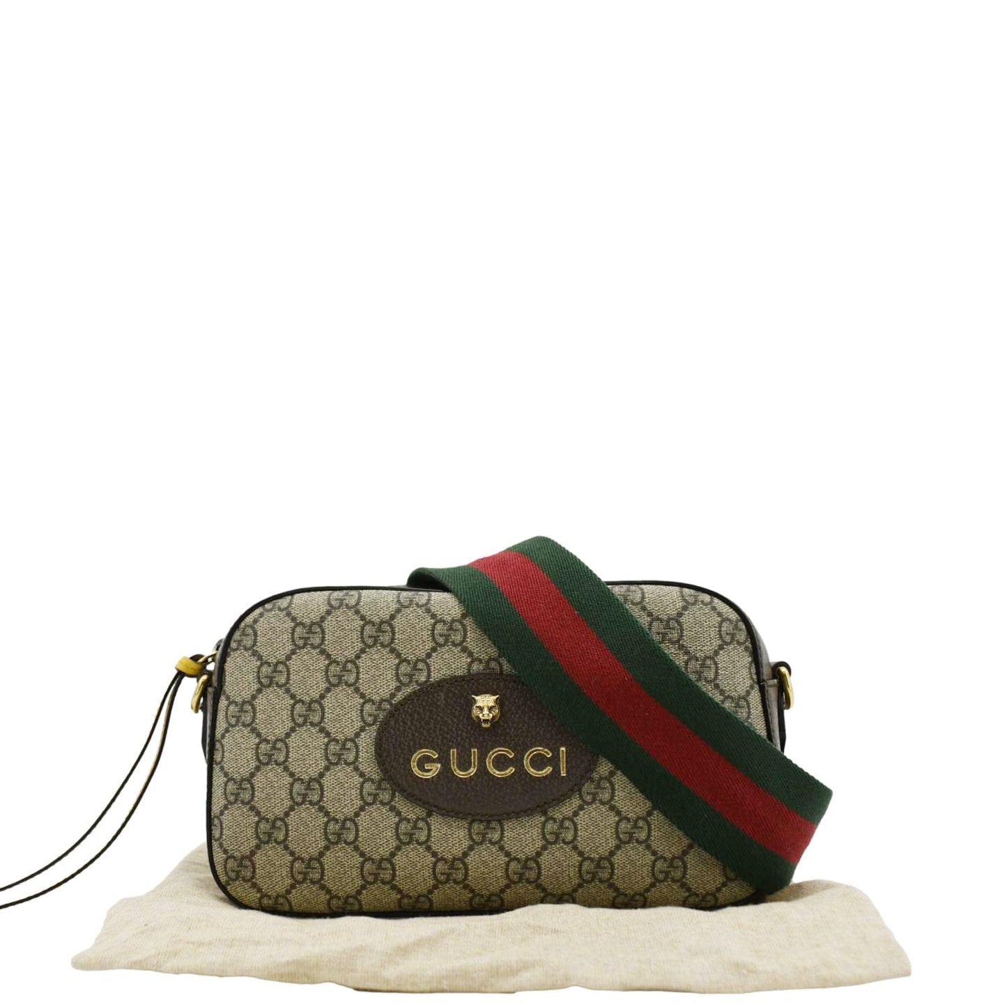 GUCCI Neo GG Supreme Canvas Messenger Bag Beige 476466