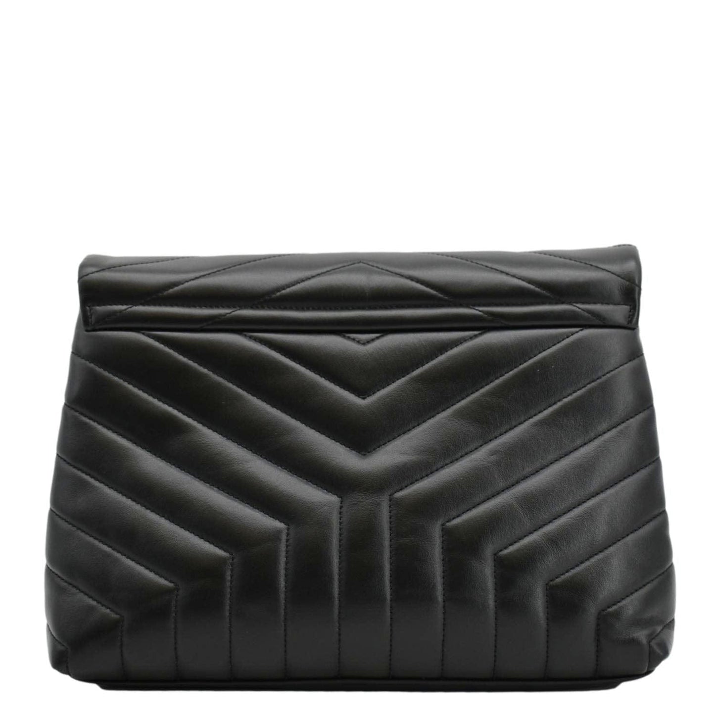 SAINT LAURENT Loulou Medium Quilted Leather Crossbody Bag Black